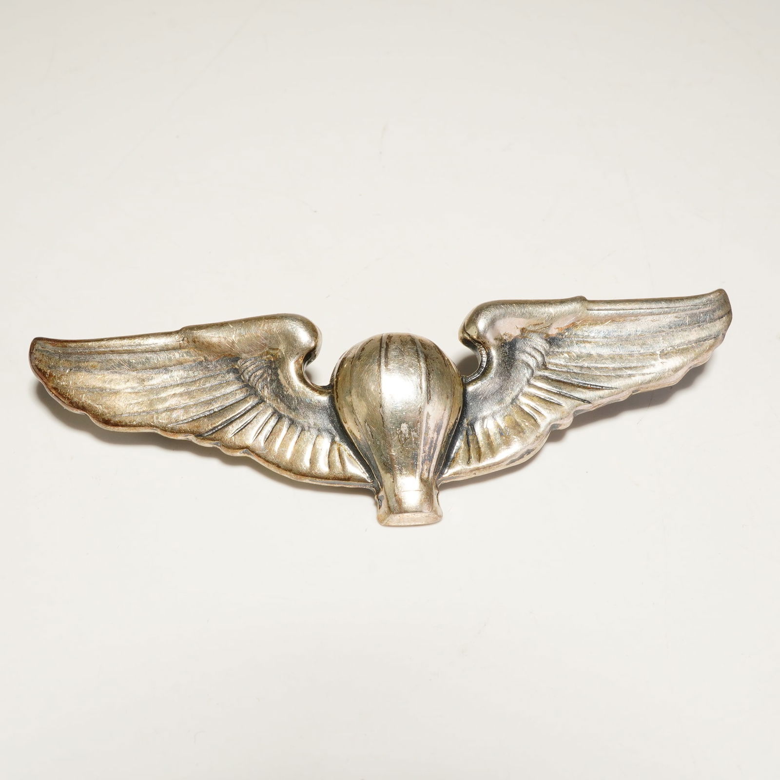 N.S. Meyer Sterling Silver US Army Air Forces Balloon Pilot Wings Badge (1 of 3)