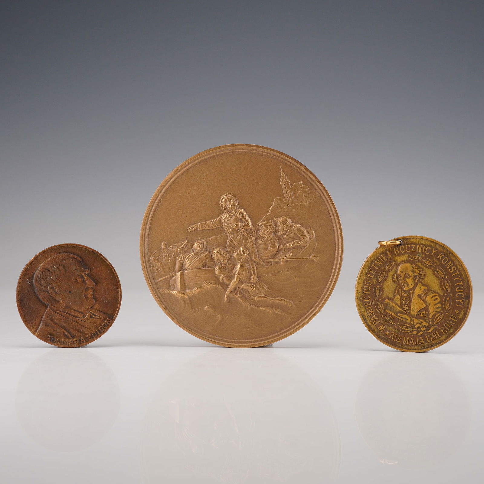 3pc Historical and Commemorative Medals (1 of 2)