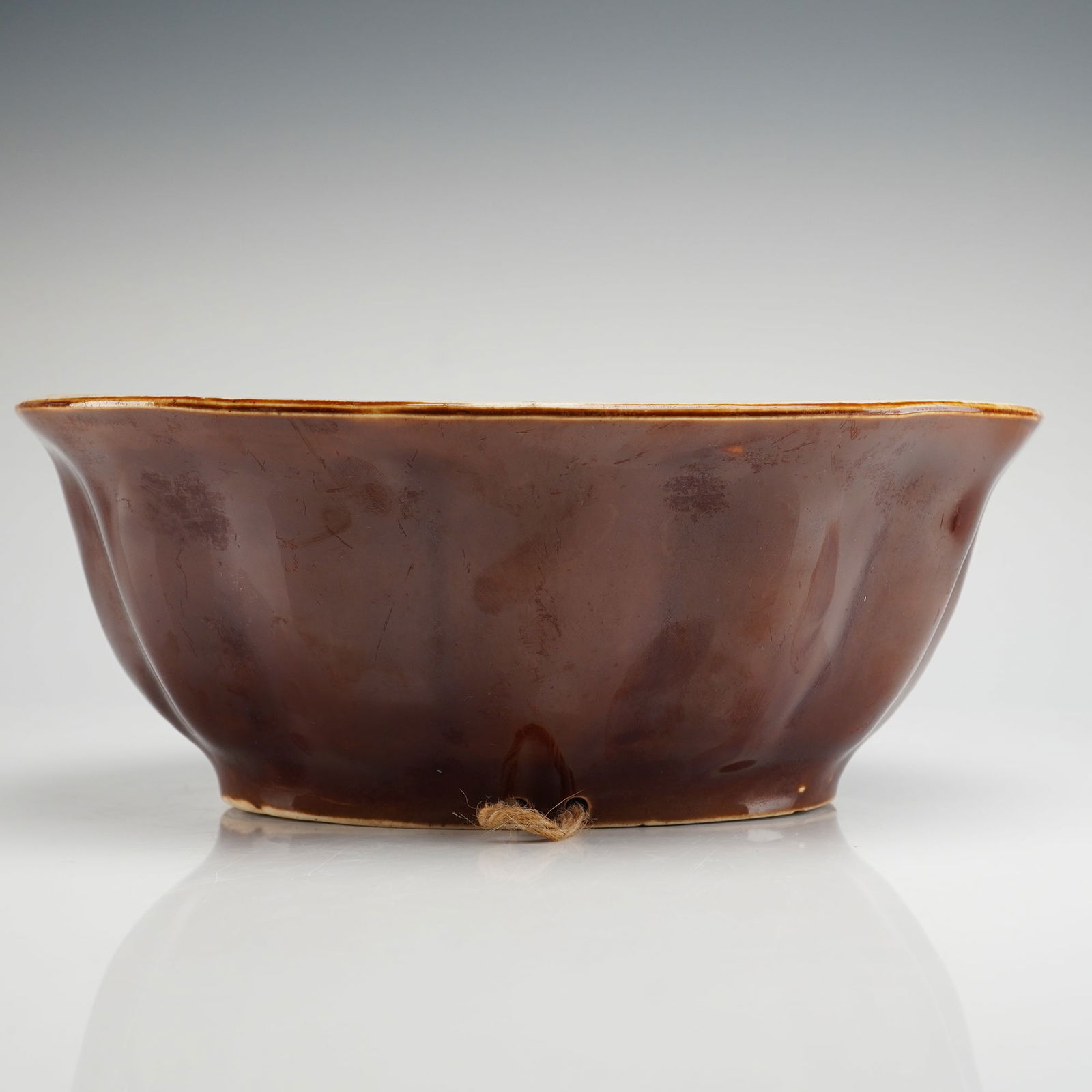 Ceramic Pudding Mold with Grape Relief - 2