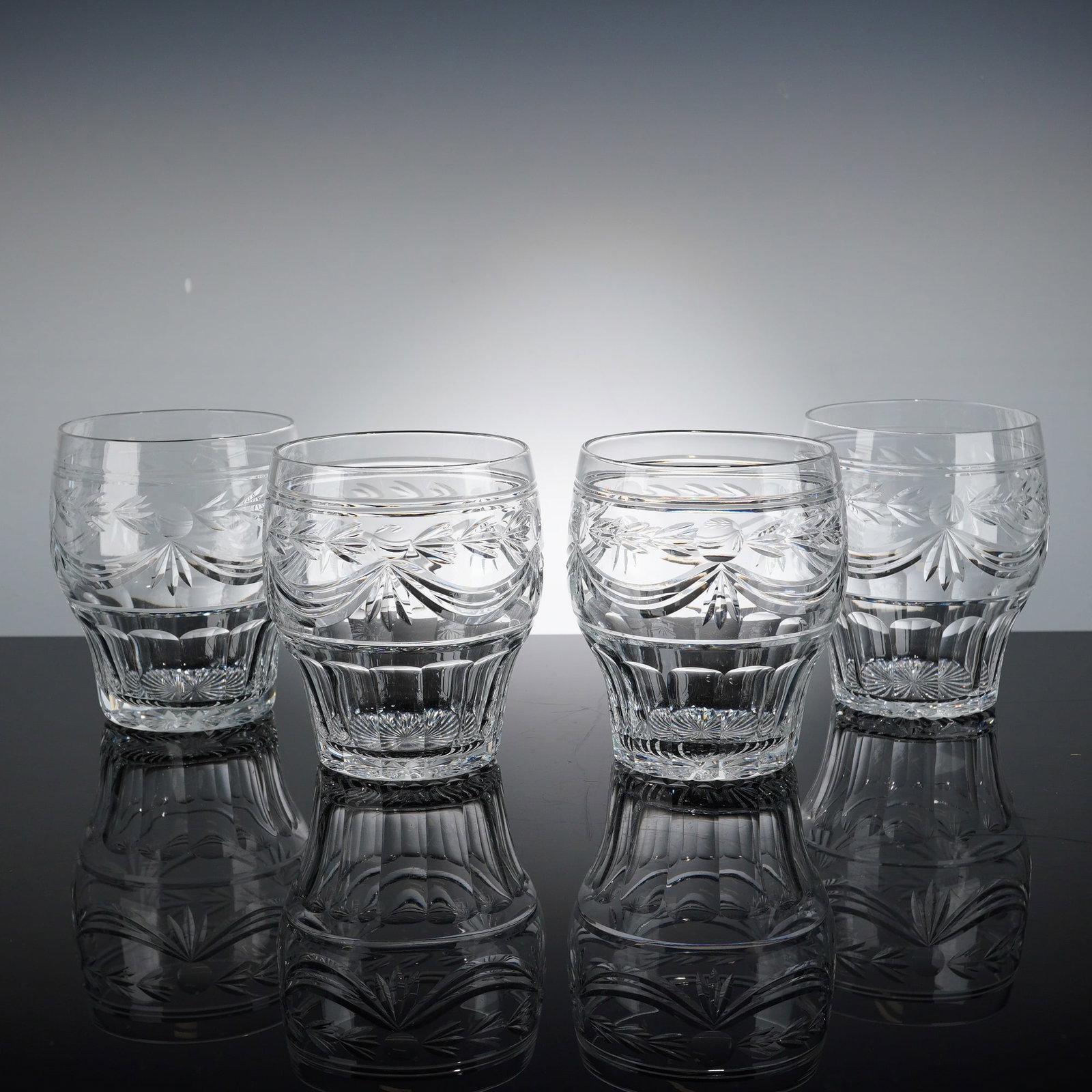 4pc Webb Corbett Crystal Old Fashioned Tumblers (1 of 4)