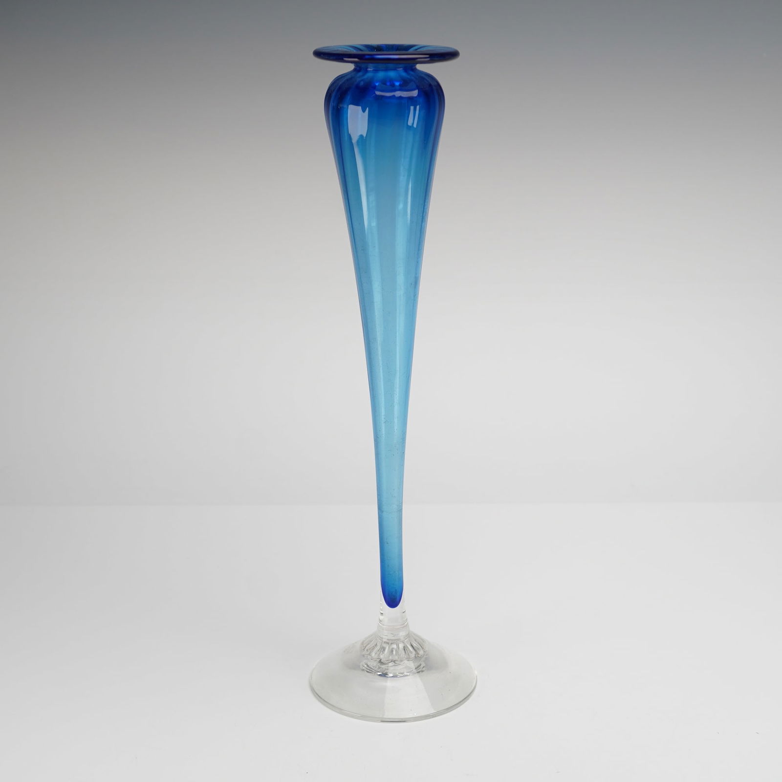 Young and Constantin Studio Blue Art Glass Vase (1 of 3)