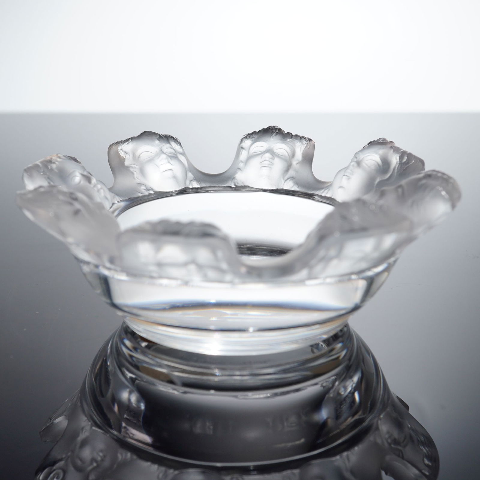 Lalique Frosted and Clear Crystal St. Nicholas Ash Bowl (1 of 4)