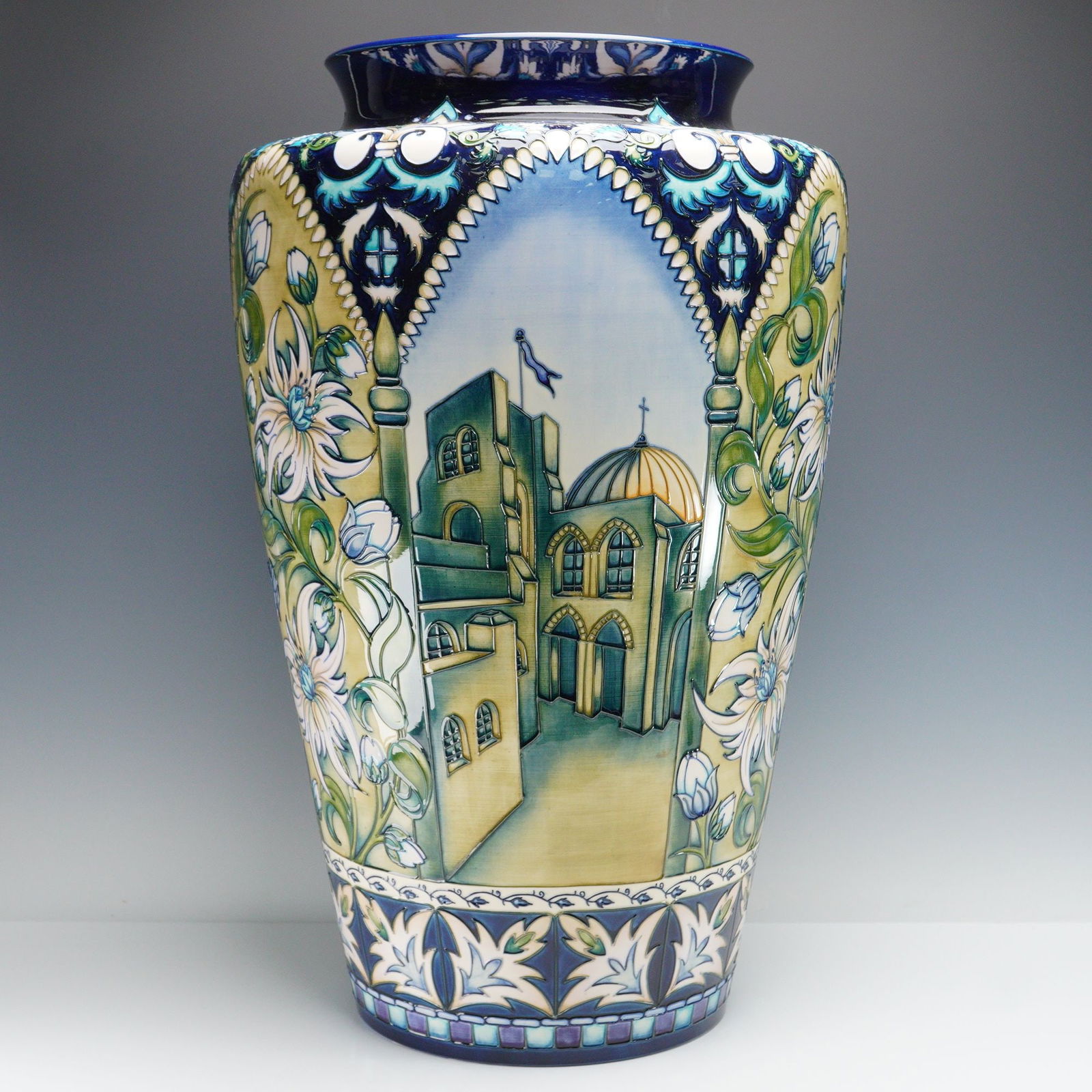 Moorcroft Pottery by Nicola Slaney Vase Jerusalem - 2