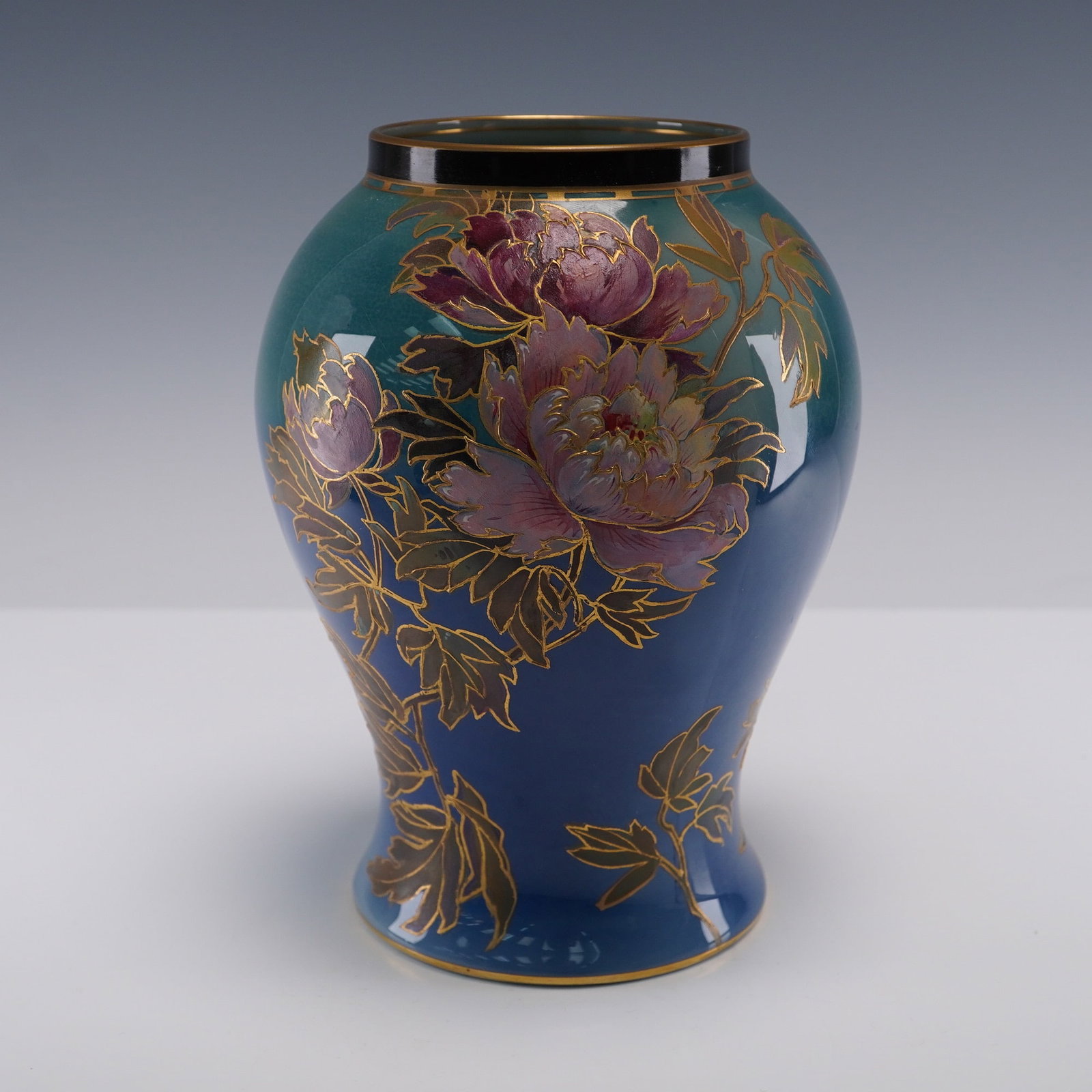 Royal Doulton Titanian Vase With Peonies and Bird (1 of 9)