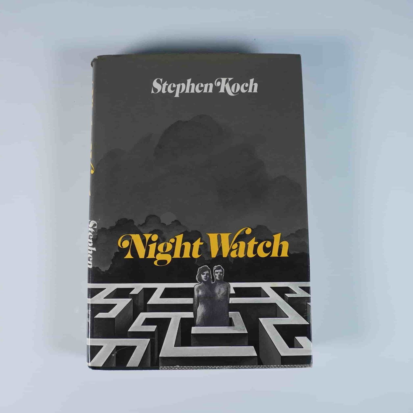 First Edition Stephen Koch Hardcover Book, Night Watch: New York: Harper & Row, 1969. First edition of Stephen Koch’s novel Night Watch, featuring a dramatic dust jacket design. The book explores psychological and existential themes through its narrative