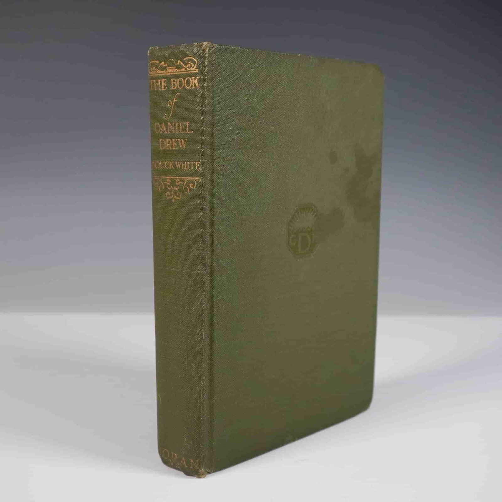 Fist Ed. The Book of Daniel Drew by Bouck White: This first edition of The Book of Daniel Drew by Bouck White, published in 1910 by Doubleday, Page & Company, provides a vivid account of the life of Daniel Drew, a 19th-century financier and railroad