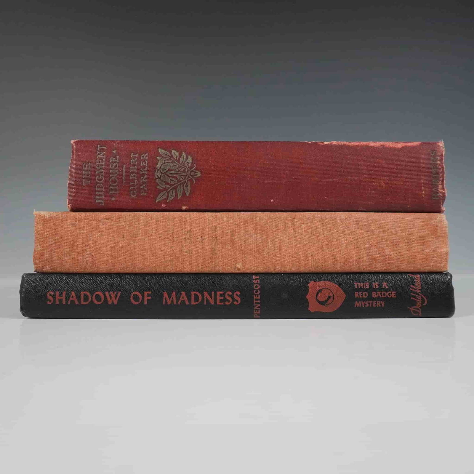 3pc Books, Wayward Bus, Judgment House, & Shadow of Madness: A collection of three vintage hardcover books, each representing a notable literary genre. This lot includes The Wayward Bus by John Steinbeck published by The Viking Press in 1947 a compelling novel