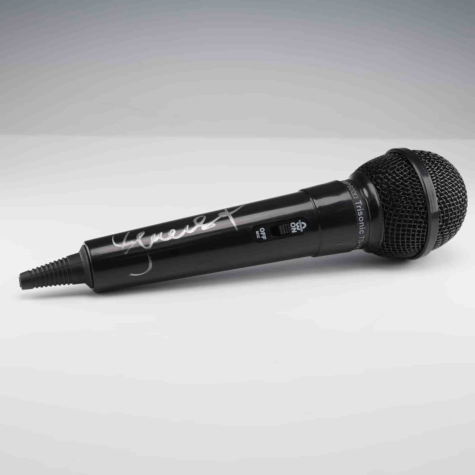 Autographed Black Trisonic Microphone