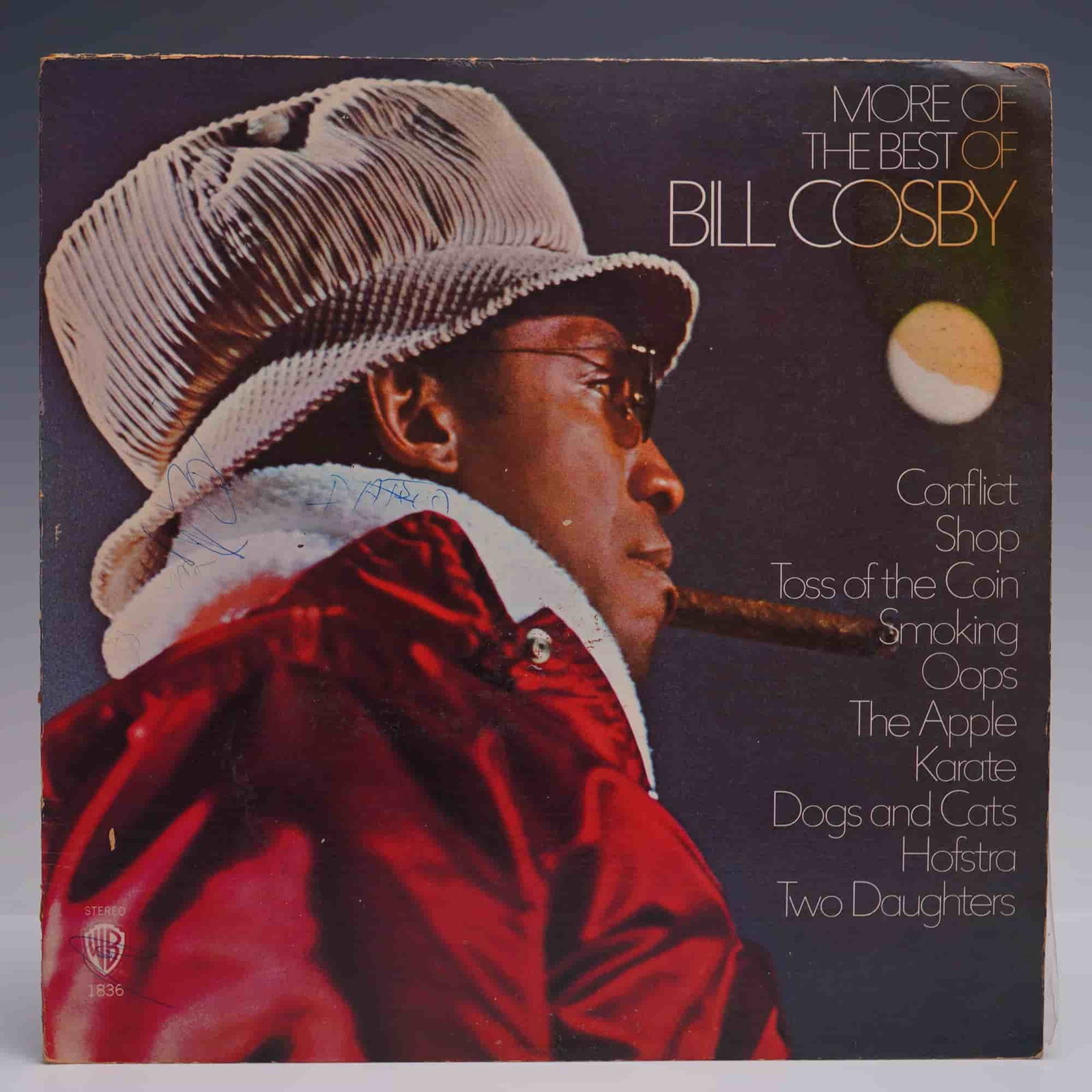Bill Cosby Vinyl LP, More of the Best Of 1970 Warner Bros WS1836: Original 1970 stereo LP More of the Best of Bill Cosby, released by Warner Bros. Records under catalog number WS 1836. This compilation features classic routines such as Conflict, Toss of the Coin, Do