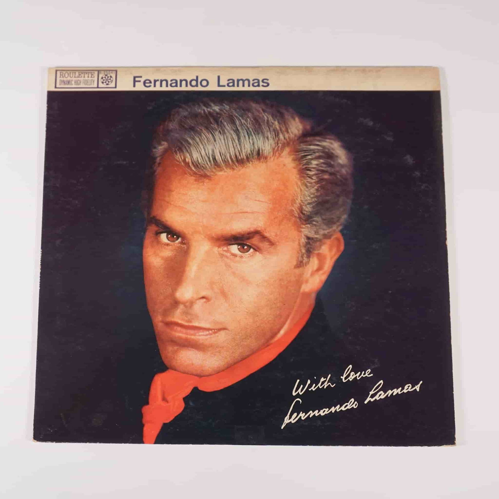 Fernando Lamas With Love Vocal Jazz Vinyl LP: Released in 1958 in the United States, With Love by Fernando Lamas showcases the actor and singer's rich, romantic vocals in a collection of Latin-inspired and jazz-infused melodies. Issued under the