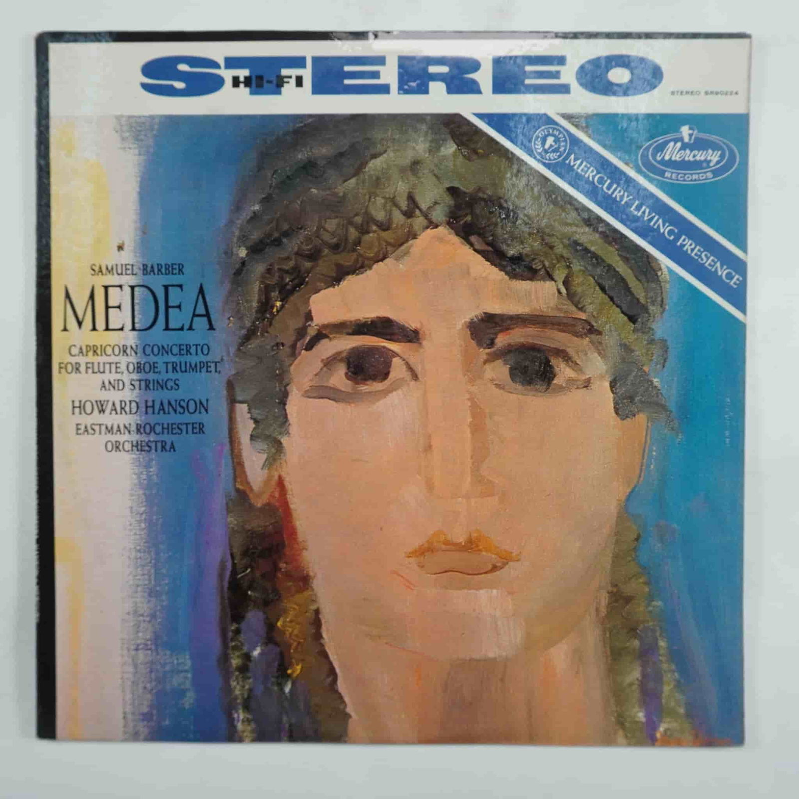 Samuel Barber – Medea Ballet Suite, Op. 23 / Capricorn Concerto, Vinyl: This Mercury Living Presence LP (SR 90224) features the Eastman-Rochester Orchestra conducted by Howard Hanson in performances of Samuel Barber’s Medea Ballet Suite, Op. 23 and Capricorn Concerto fo