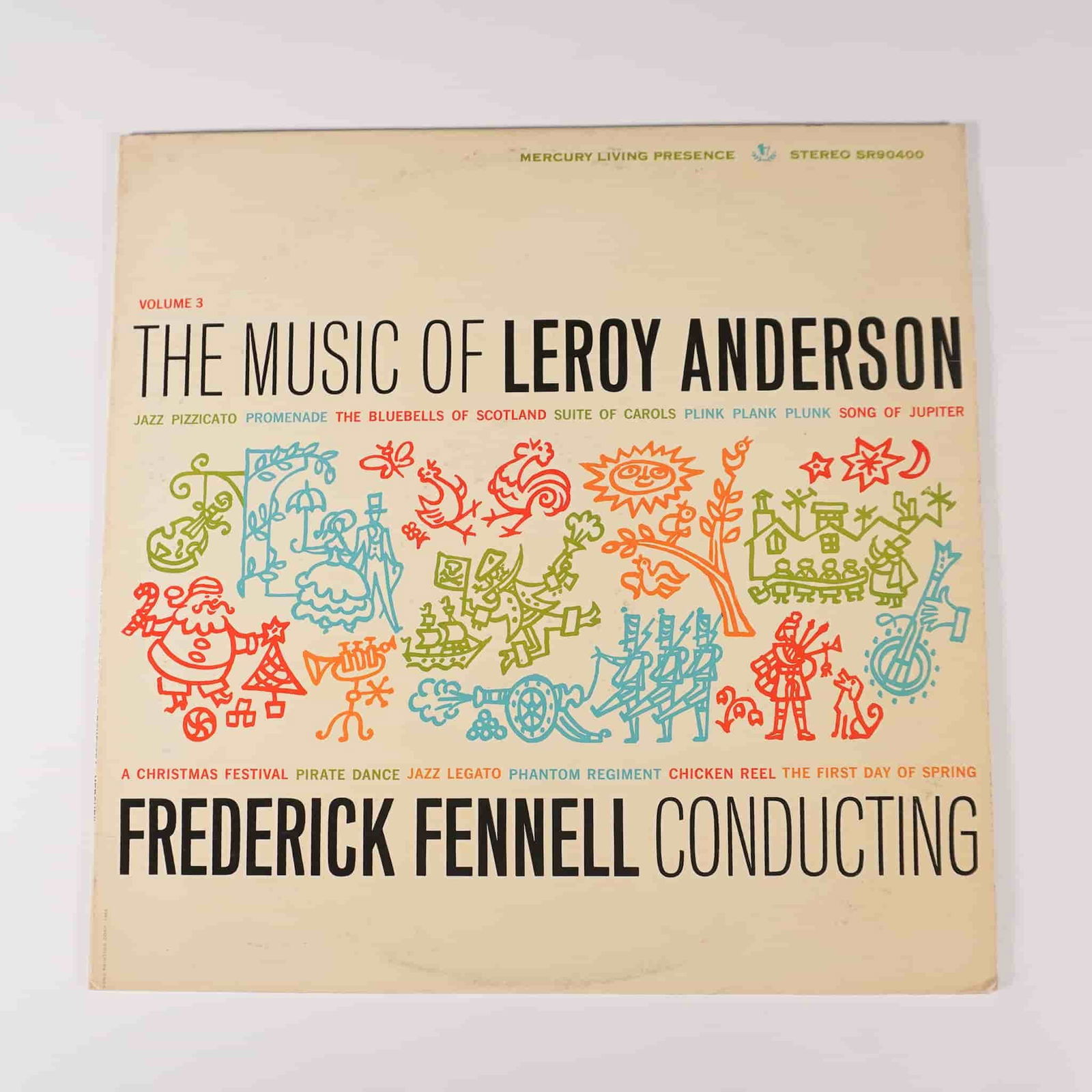 The Music of Leroy Anderson Volume 3 Vinyl LP Classical Orchestral: The Music of Leroy Anderson Volume 3 is a 1960 classical orchestral album conducted by Frederick Fennell and released in the United States under Mercury Records. This album showcases the light orchest