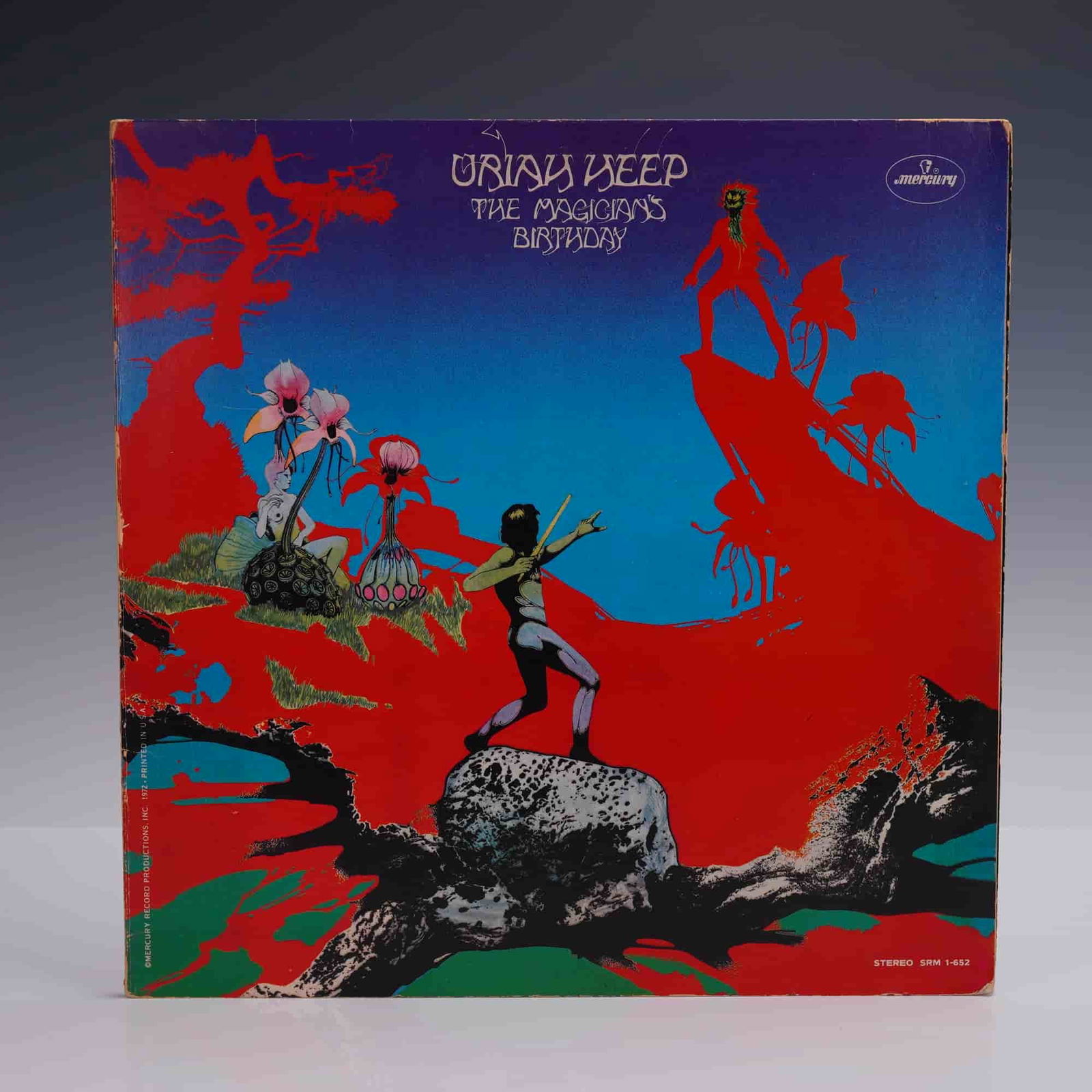 Uriah Heep LP Record - The Magician's Birthday, 1972: Uriah Heep - The Magician's Birthday vinyl LP album, released in 1972 on Mercury Records (SRM-1-652). A landmark of progressive and hard rock, this concept album features standout tracks including Sun