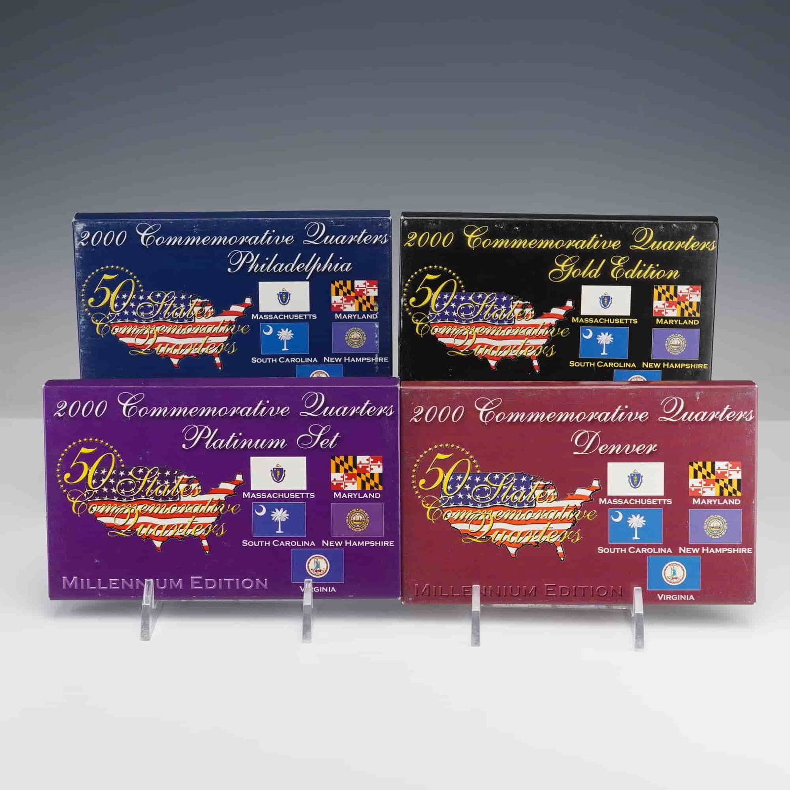 4pc 2000 Commemorative Quarter Sets - 3