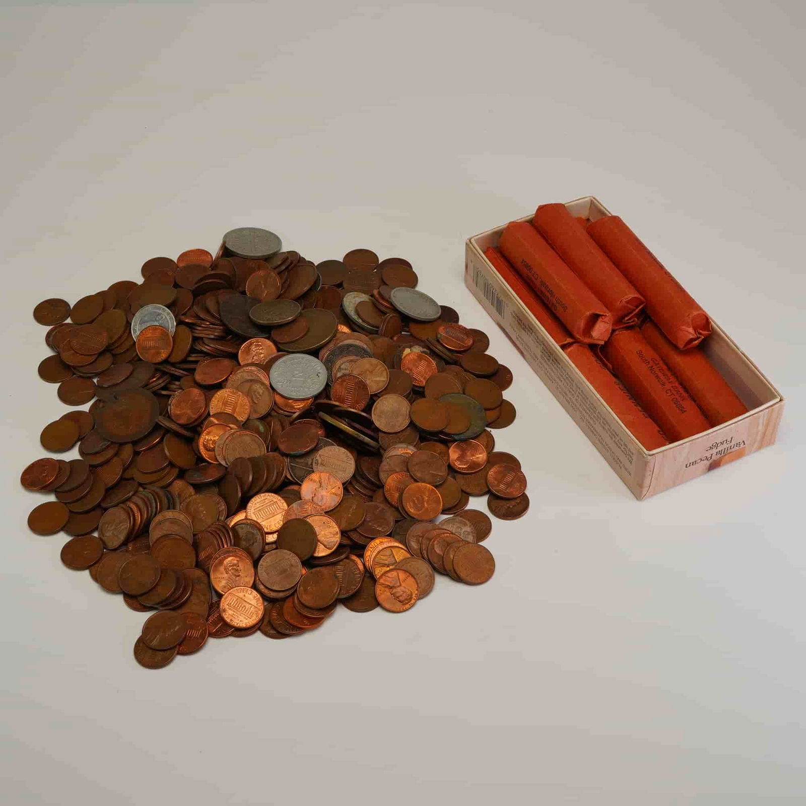 A Collection of Pennies and Other Coins (1 of 3)