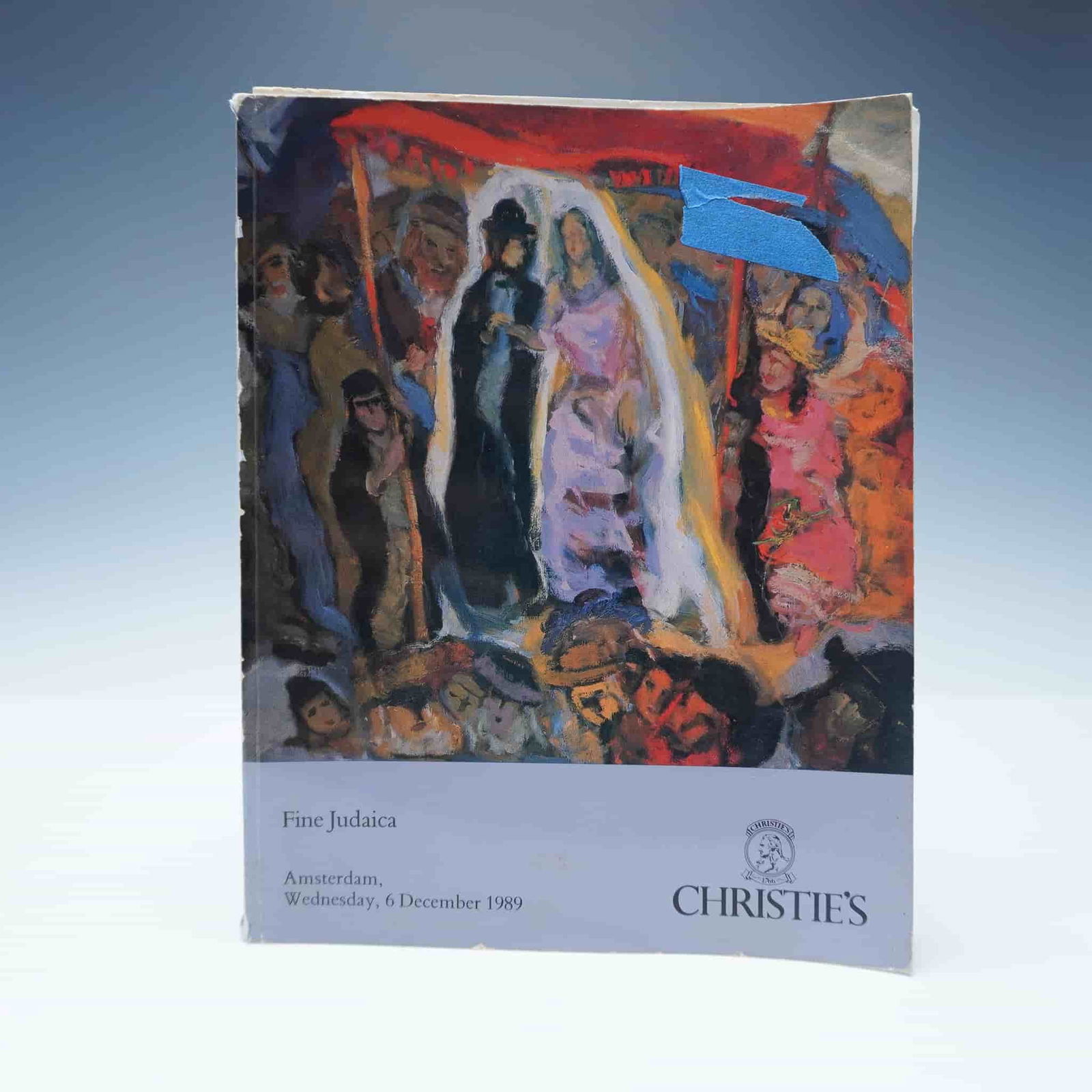 Christie's Fine Judaica Auction Catalog, Amsterdam 1989: A rare and collectible Christie's auction catalog for the Fine Judaica sale held in Amsterdam on December 6, 1989. This catalog features an array of historical and culturally significant Judaica items