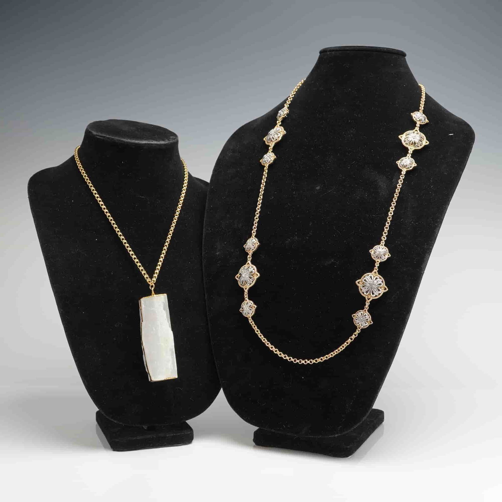 2pc Gold-Toned Costume Necklaces Include Charter Club Station Necklace (1 of 4)