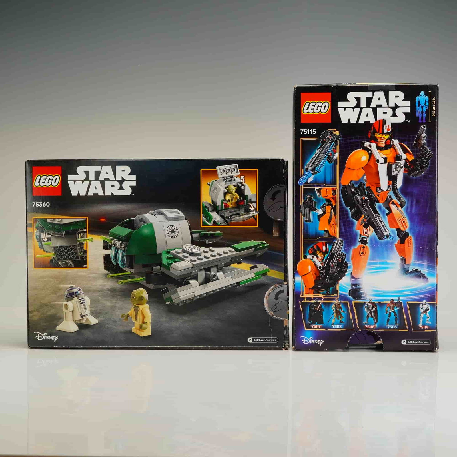 2pc LEGO Star Wars Factory-Sealed Building Sets, Yoda's Jedi Starfighter and Poe Dameron (1 of 3)