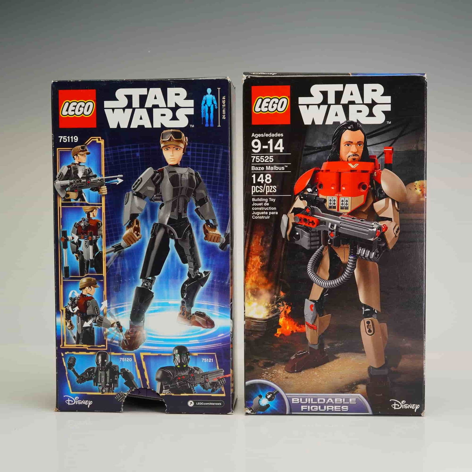 2pc LEGO Star Wars Rogue One Buildable Figures, Jyn Erso and Baze Malbus (1 of 3)