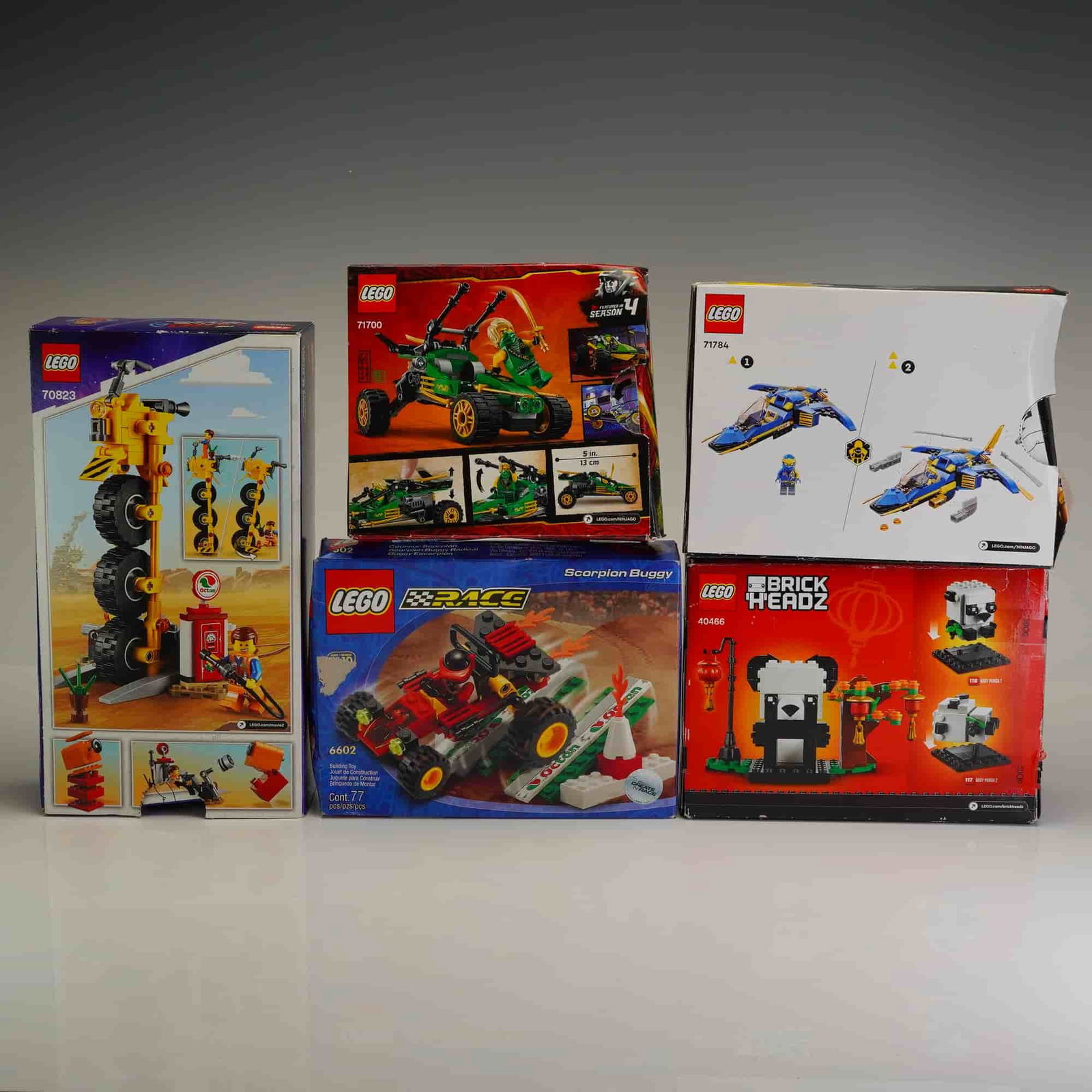 5pc LEGO Group, Assorted Building Sets Including Ninjago and Vintage Racers (1 of 3)