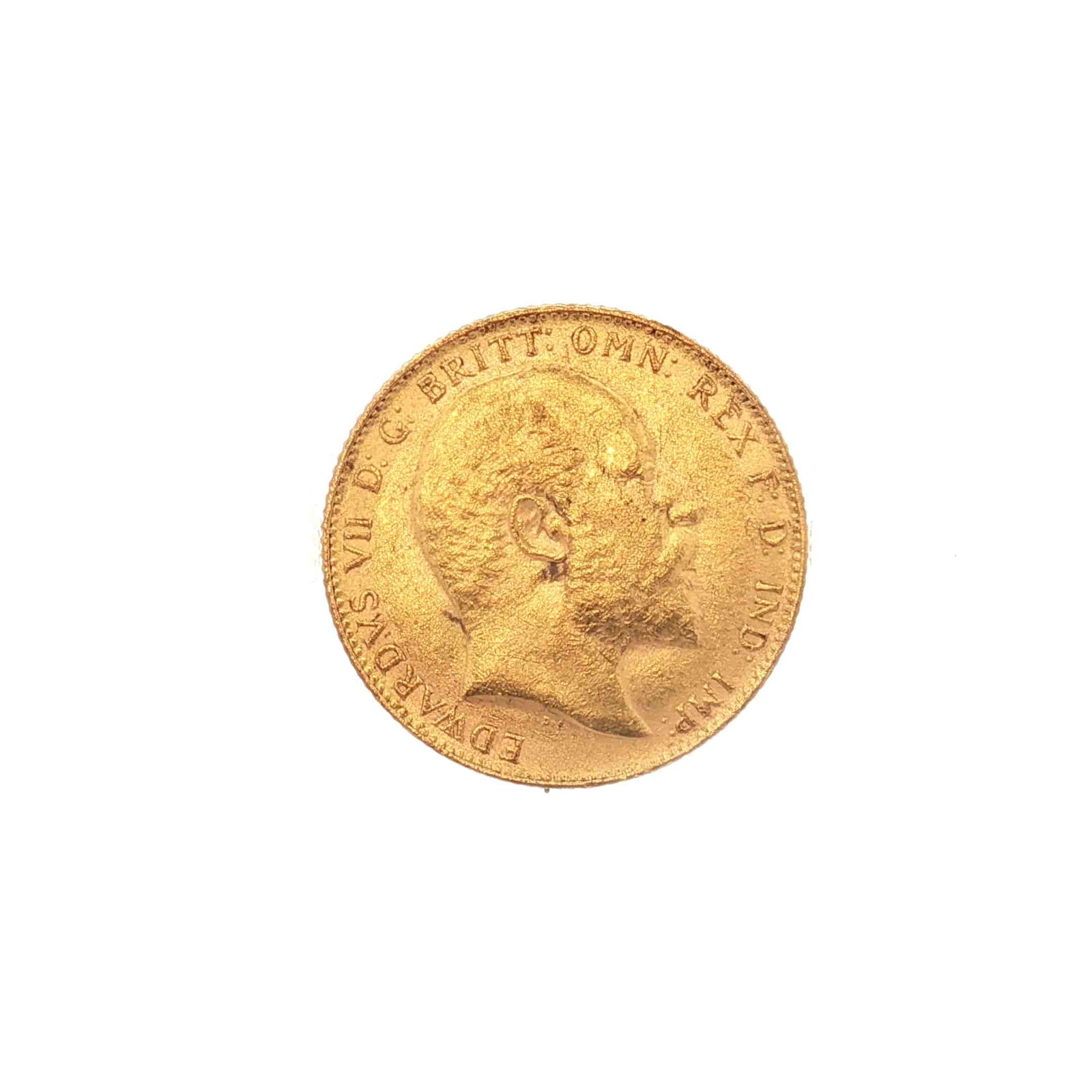 1903 UK 1 Sovereign King Edward VII Gold Coin (1 of 3)