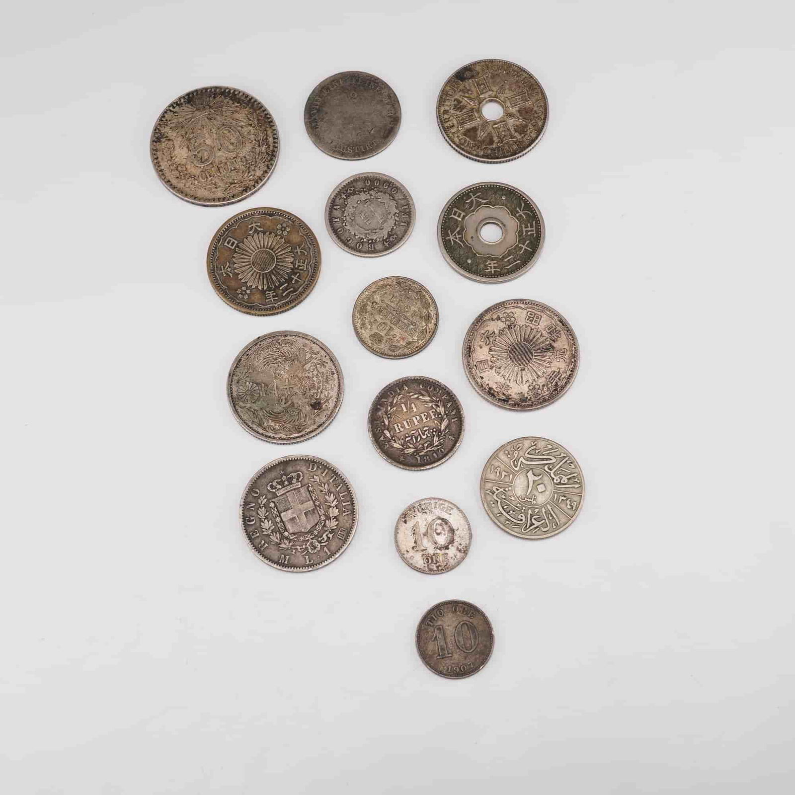 14pc Global Assorted Coins - 2