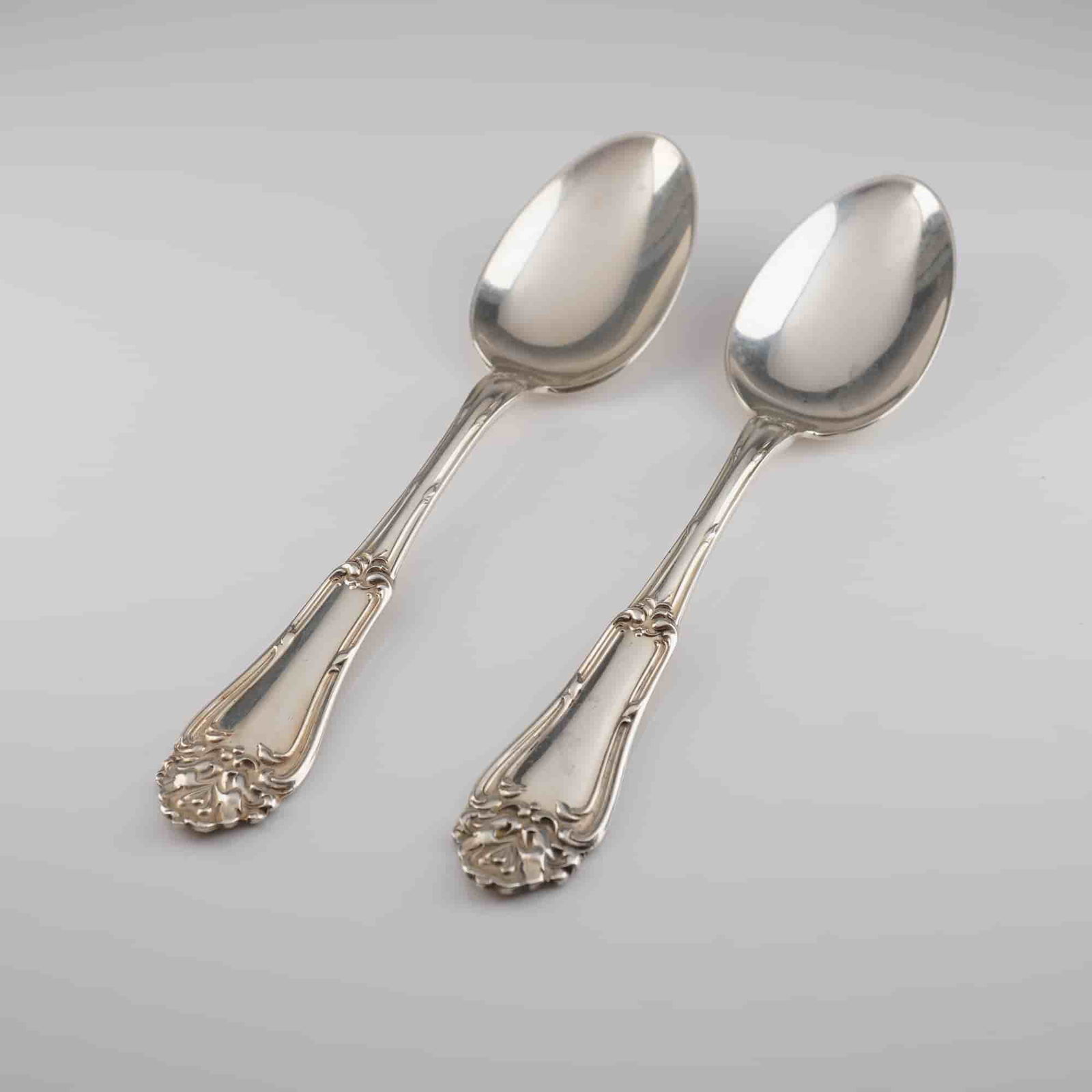 A Pair of Amston Gladstone Sterling Silver Serving Spoons (1 of 4)
