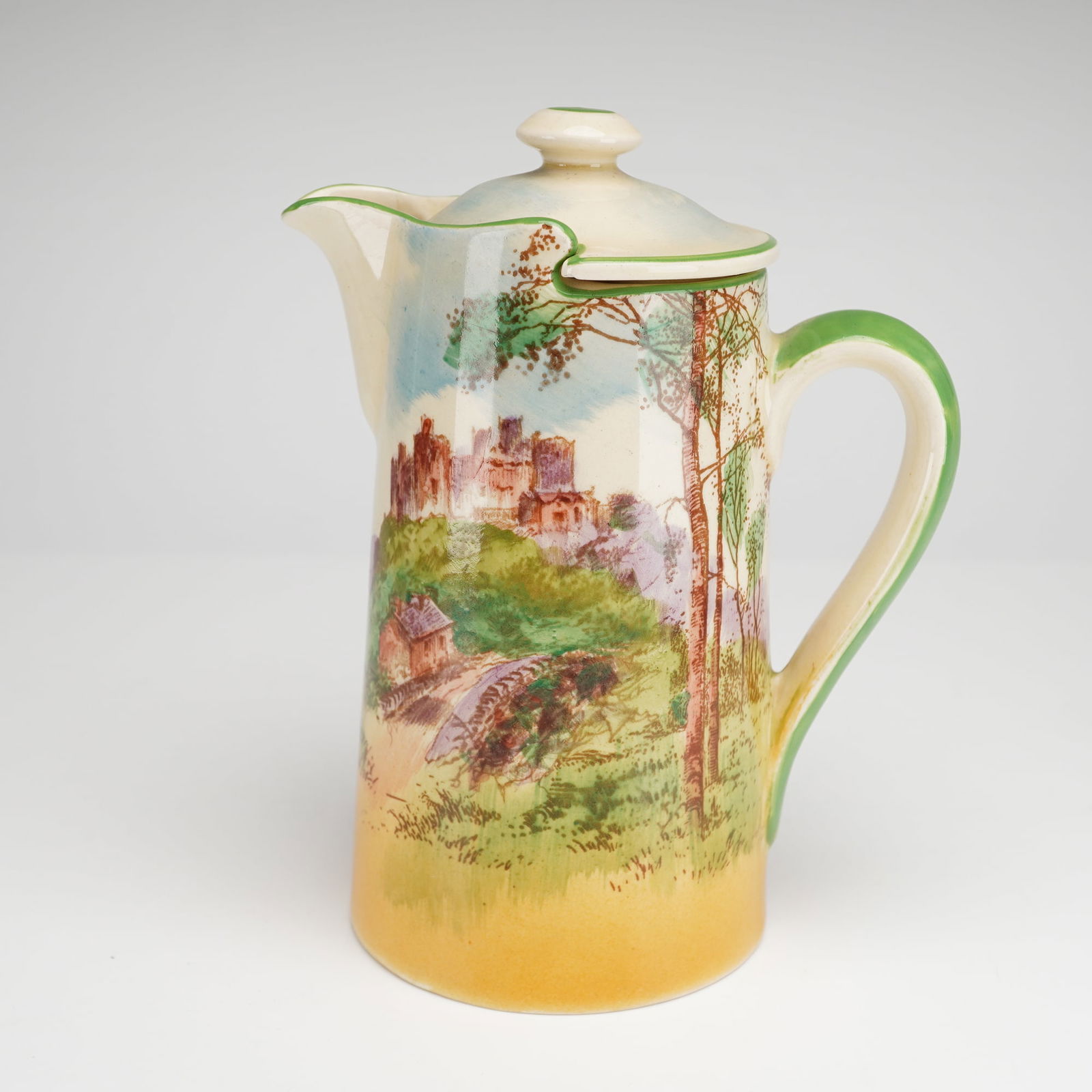 Royal Doulton English Castle Series Ware Harlech Castle Coffee Pot (1 of 4)