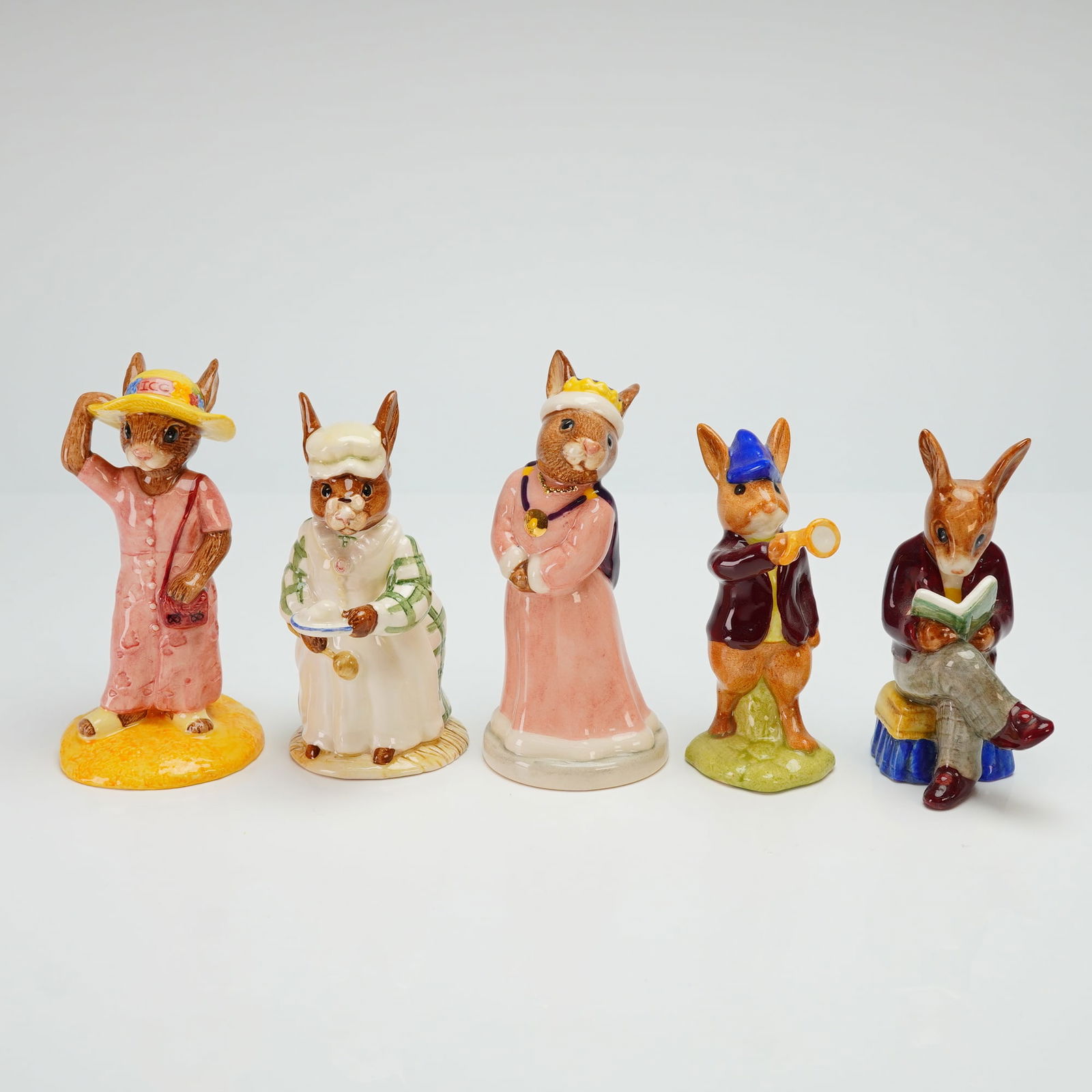5pc Royal Doulton Bunnykins Figurines- DB12, 14, 85, 92 & 215 (1 of 3)