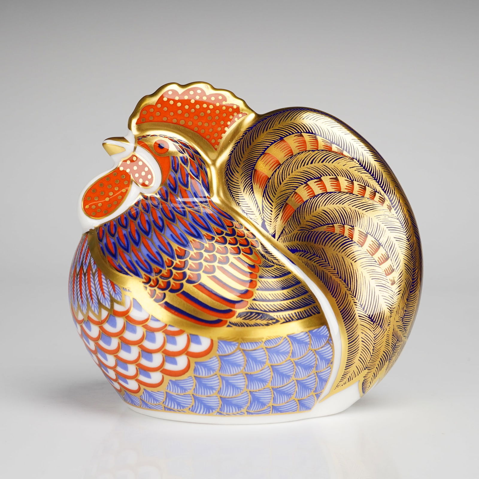 Royal Crown Derby Paperweight, Imari Cockerel (1 of 4)