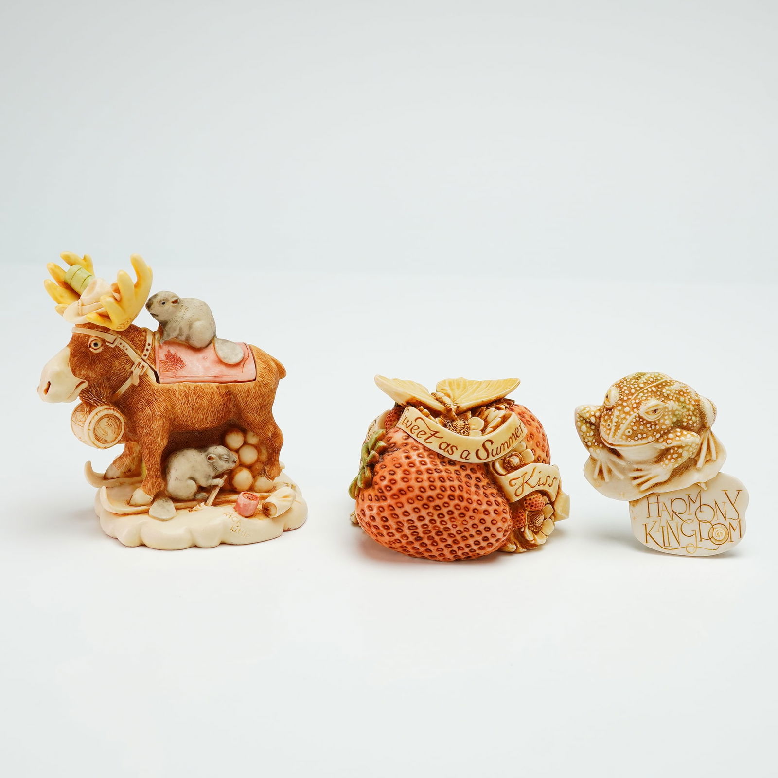 3pc Harmony Kingdom Collectible Boxes and Toad Pin (1 of 4)