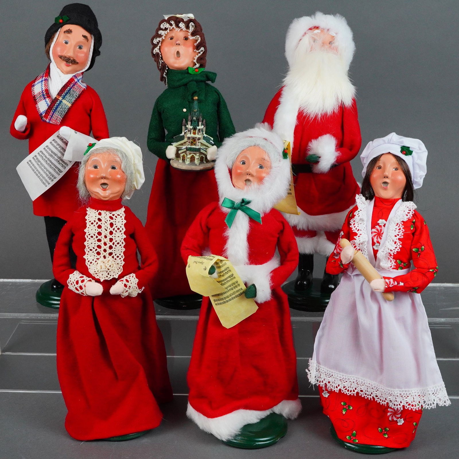 Group of Six Byers' Choice Ltd. The Caroler Figurines (1 of 5)