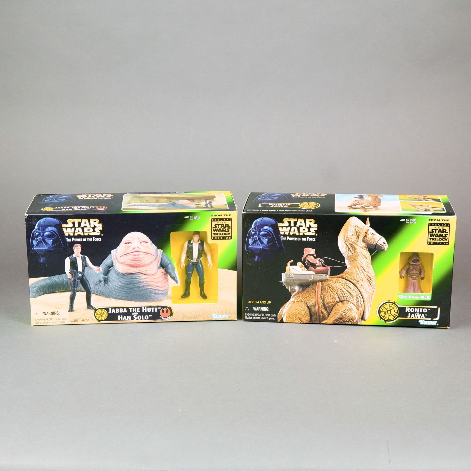 Kenner Star Wars The Power of the Force Action Figure and Creature Sets, 1997.: Kenner produced this pair of plastic action figure and creature sets as part of The Power of the Force line, released to coincide with the Star Wars Special Edition theatrical trilogy. The first set f