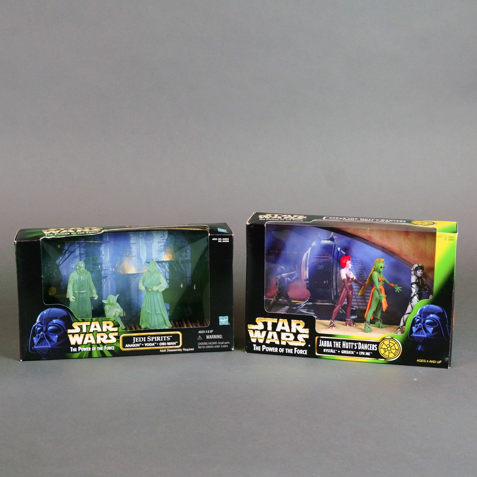Kenner/Hasbro Star Wars The Power of the Force Cinema Scene Action Figure Sets, 1998: A pair of original Star Wars: The Power of the Force Cinema Scene action figure multi-packs produced by Kenner and Hasbro in 1998. These sets were designed to recreate iconic moments from the original