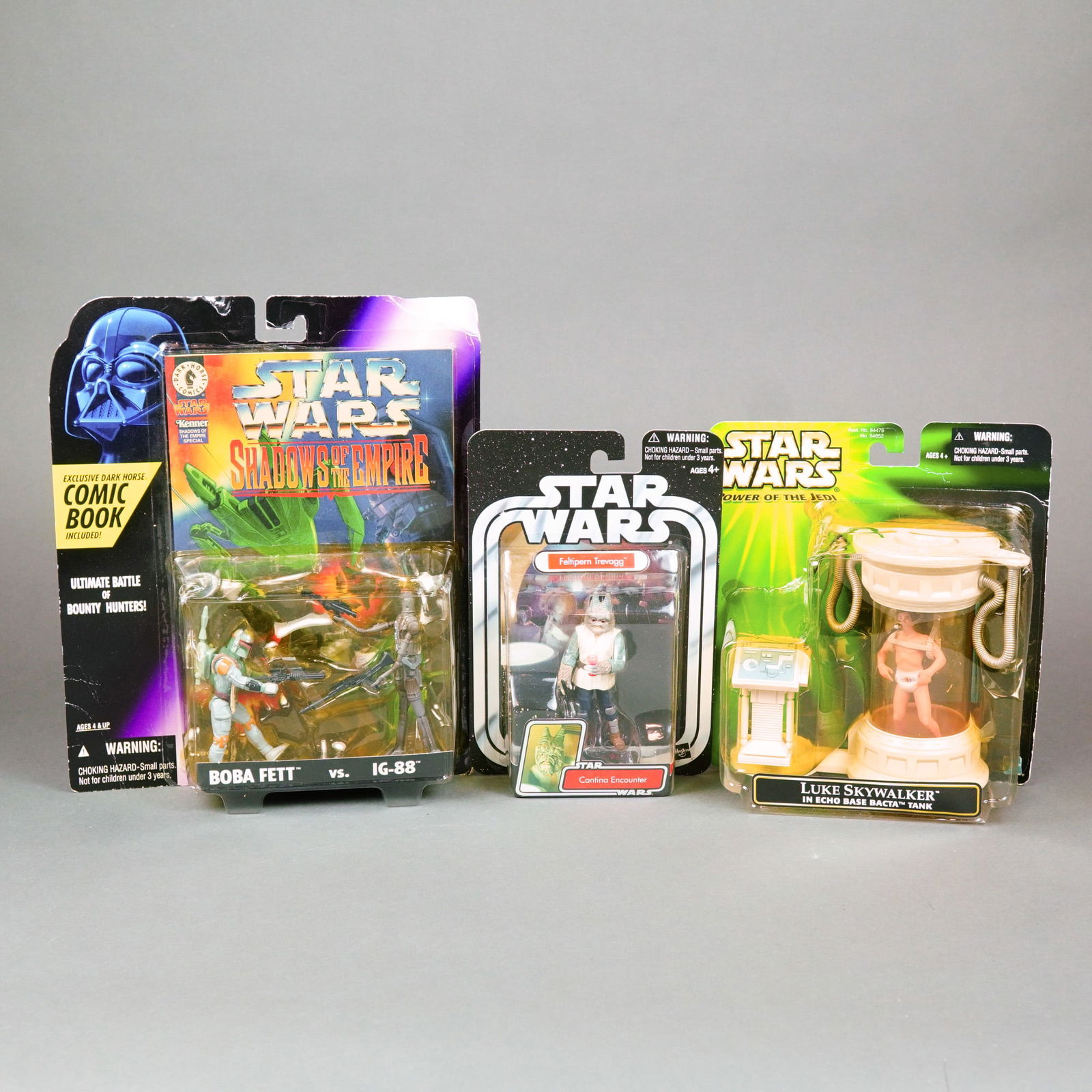 Three Kenner and Hasbro Star Wars Action Figures and Playsets, 1996-2004 (1 of 3)