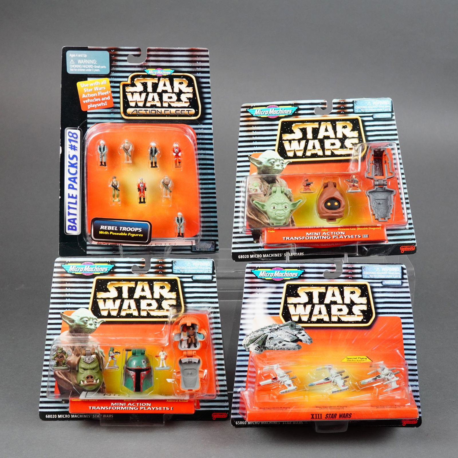 Galoob Star Wars Micro Machines and Action Fleet Miniature Toy Collection, Late 1990s. (1 of 3)