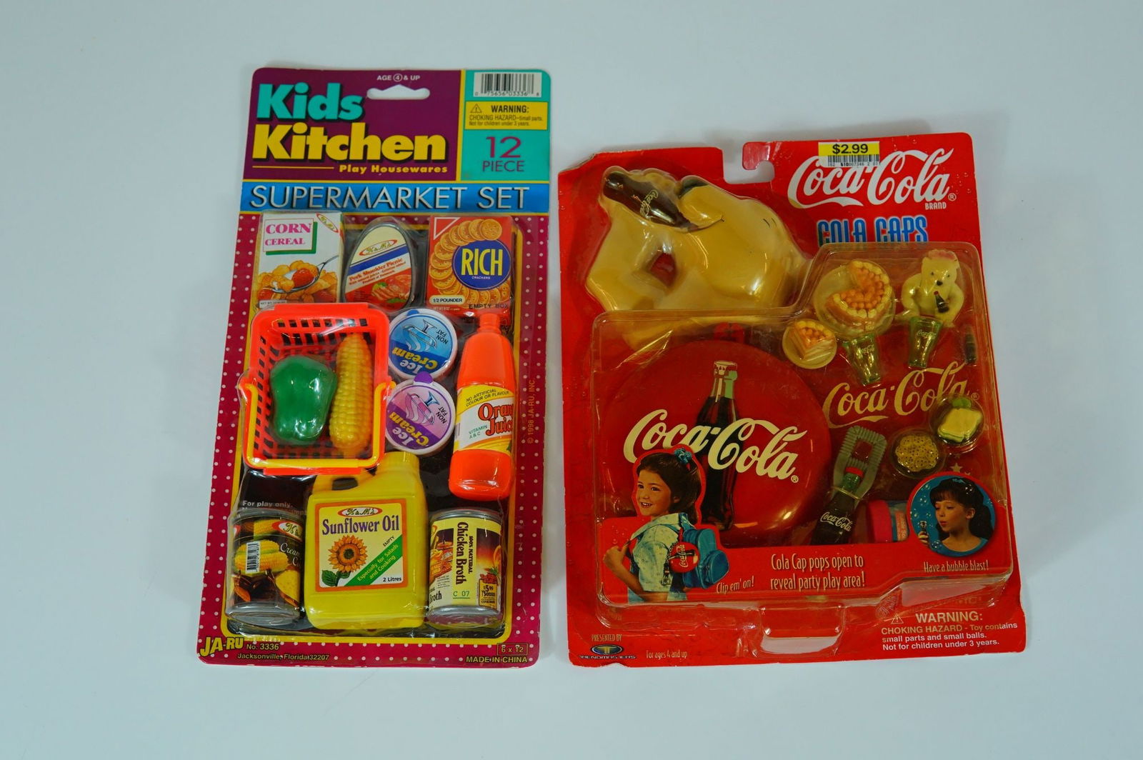 A Pair of Vintage 1998 Toy Playsets, JA-RU Kids Kitchen and Trendmasters Coca-Cola, Plastic and (1 of 2)