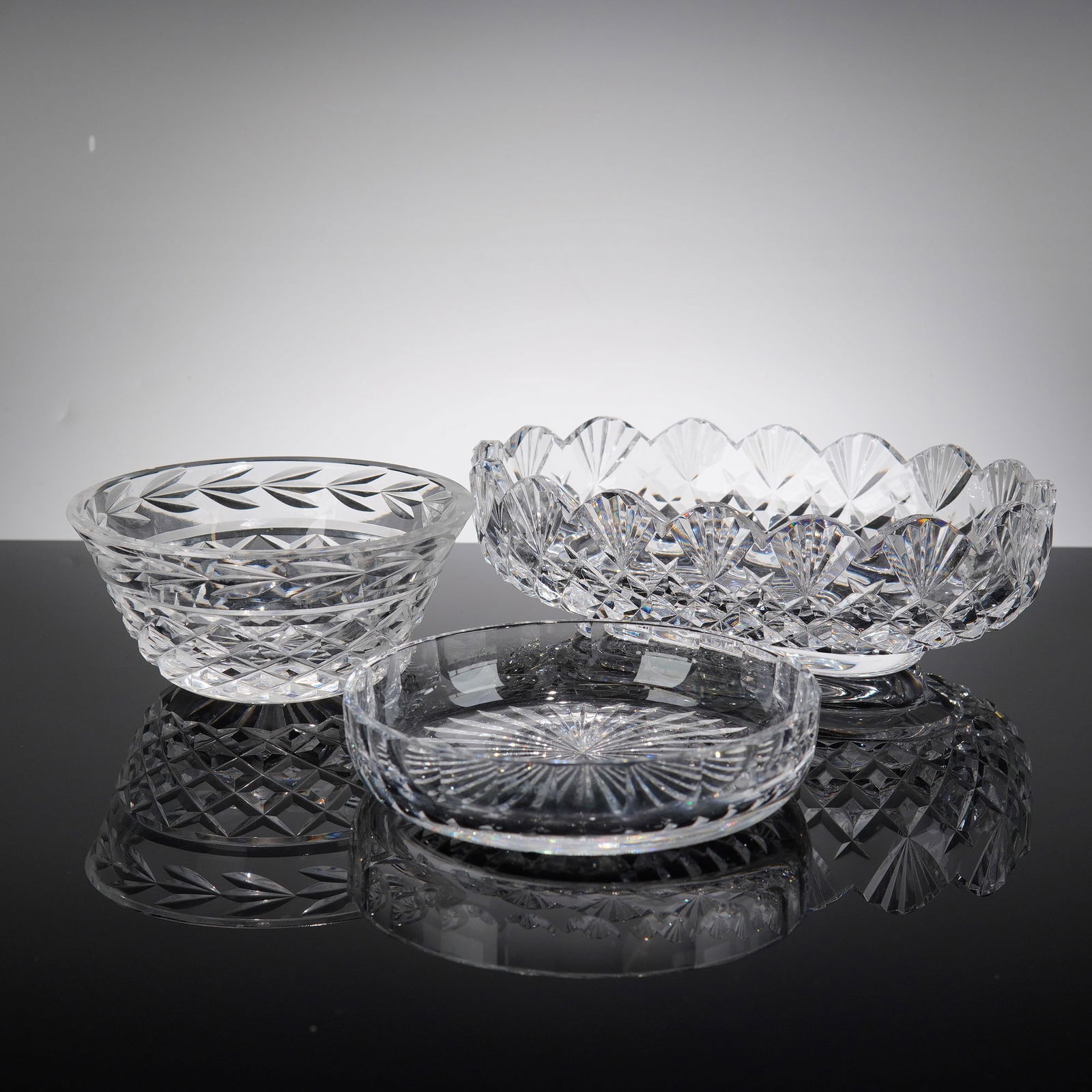 3pc Waterford Crystal Round and Oval Bowls (1 of 4)