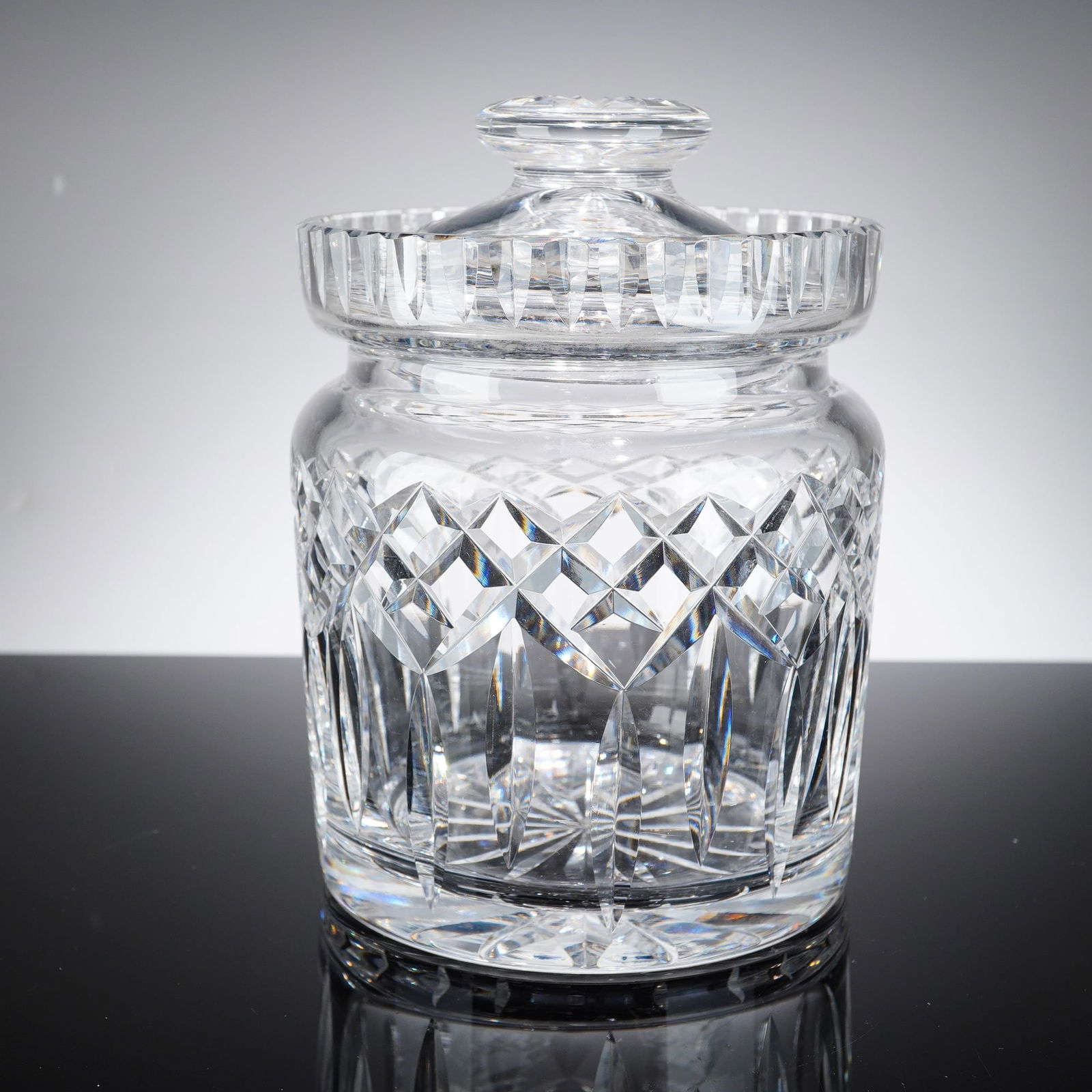 Waterford Crystal Lidded Biscuit Barrel, Lismore (1 of 3)