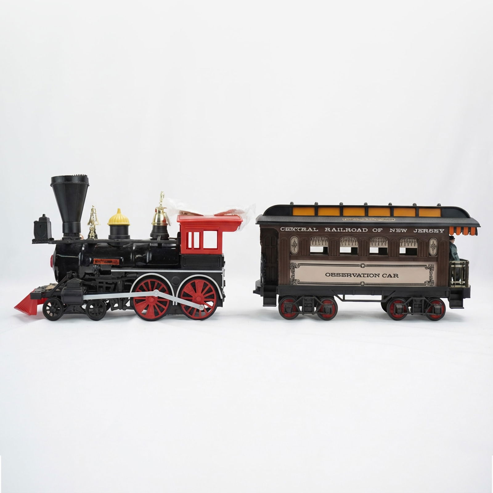 2pc Jim Beam Train Decanters General and CNJ Observation Car (1 of 9)