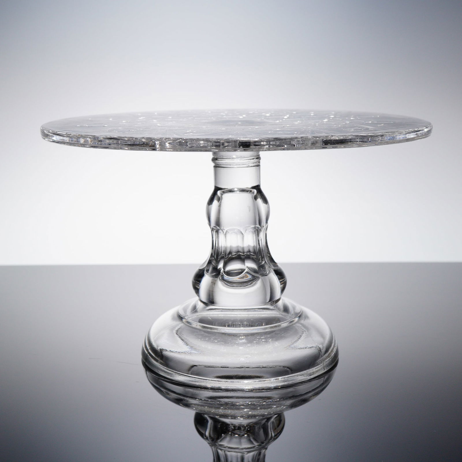 EAPG Pressed Glass Pedestal Cake Stand (1 of 3)