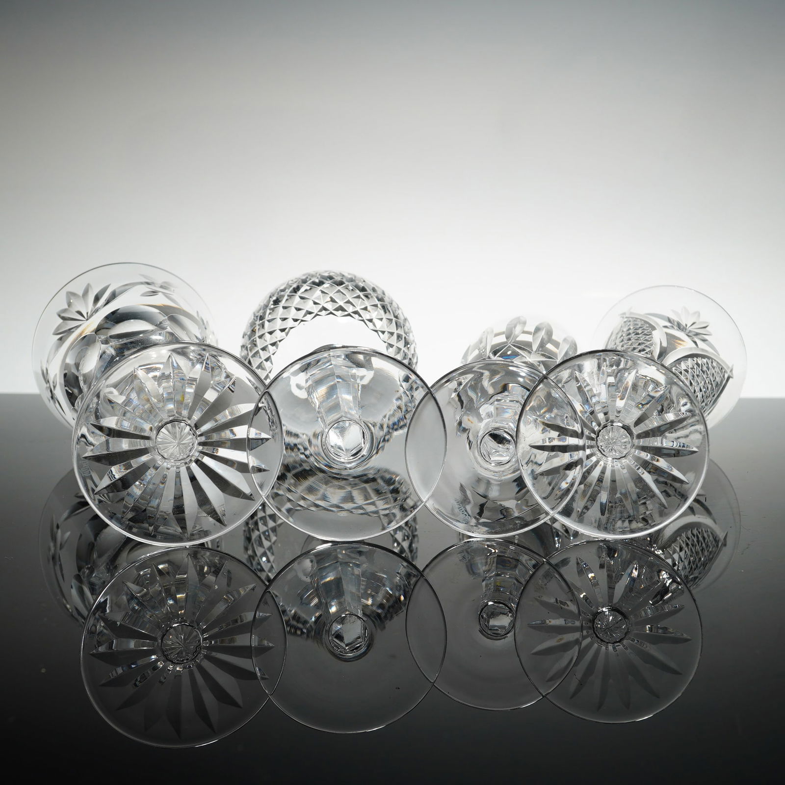 4pc Waterford Crystal Assorted Pattern Stemware - 2