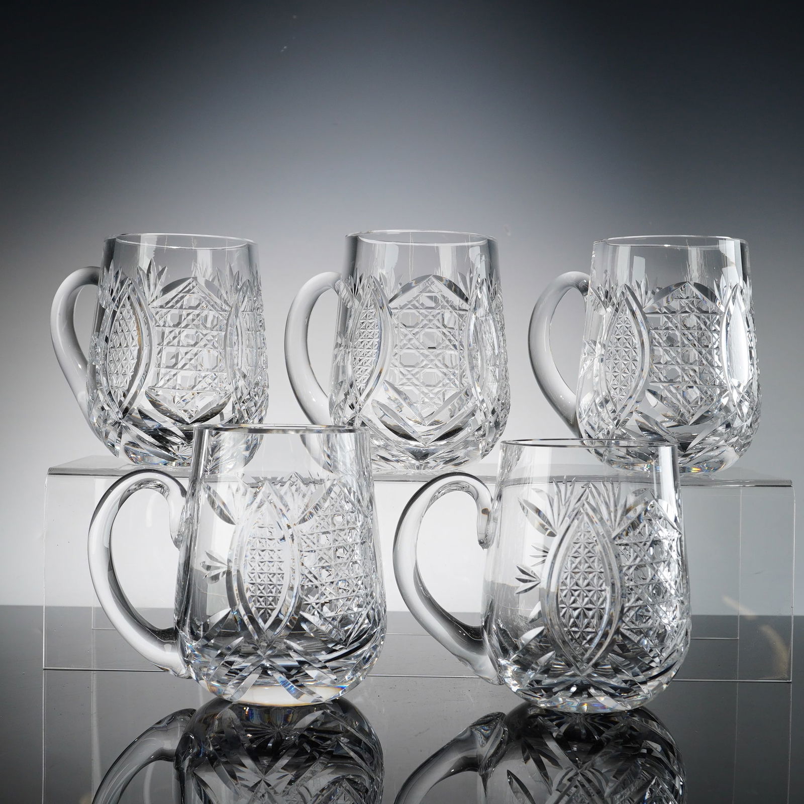 5pc Waterford Crystal Tankards (1 of 4)