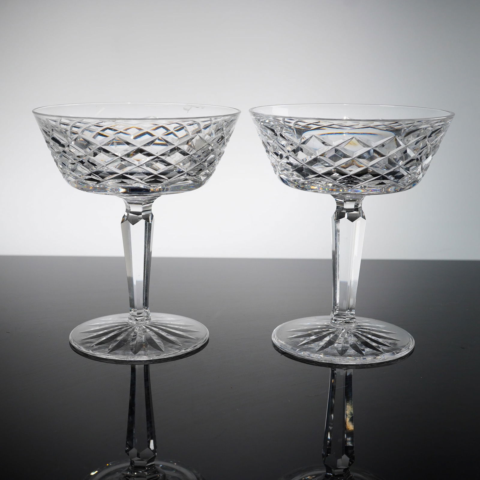 A Pair of Waterford Crystal Colleen Pattern Champagne Coupes (1 of 4)