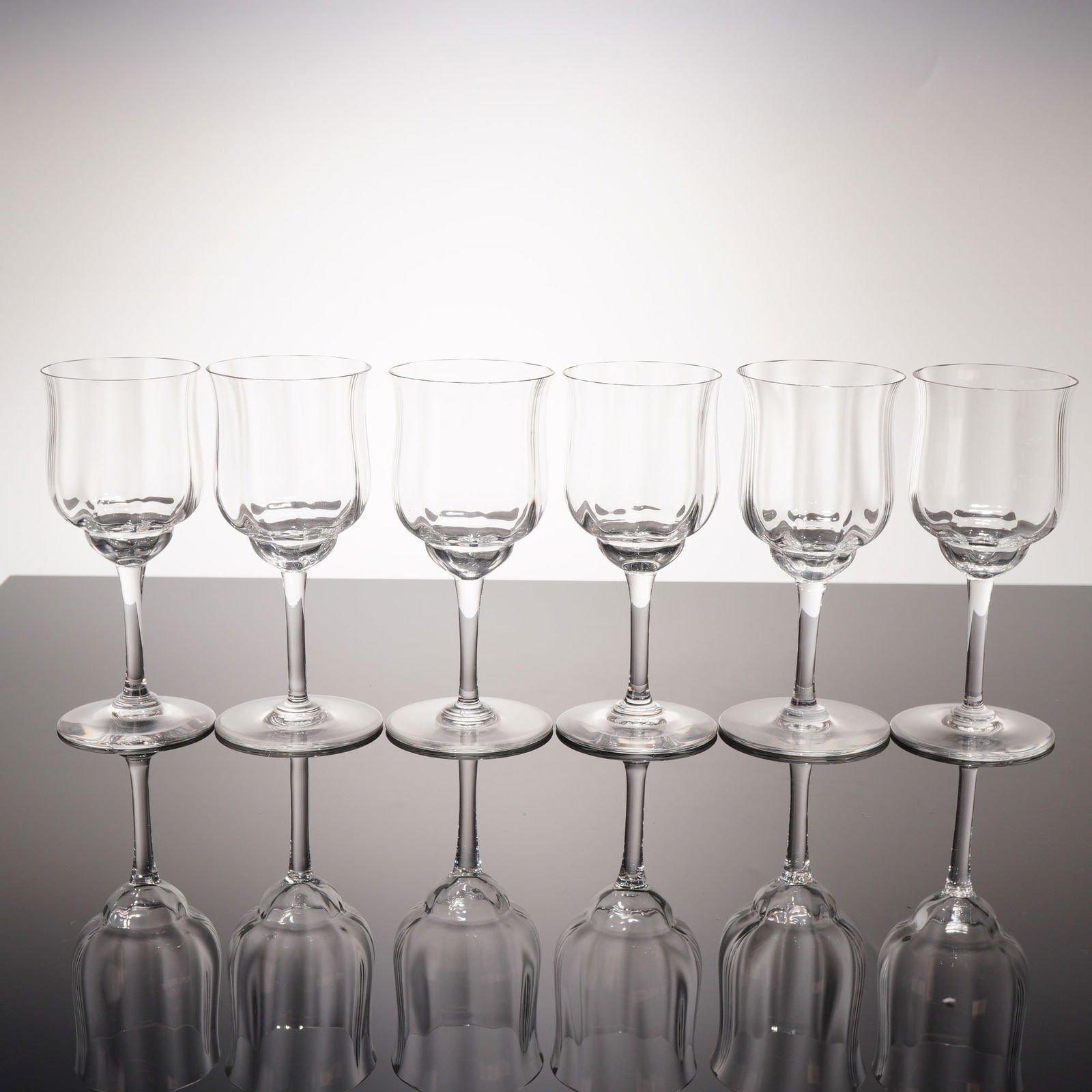 6pc Baccarat Crystal Capri Claret Wine Glasses (1 of 5)