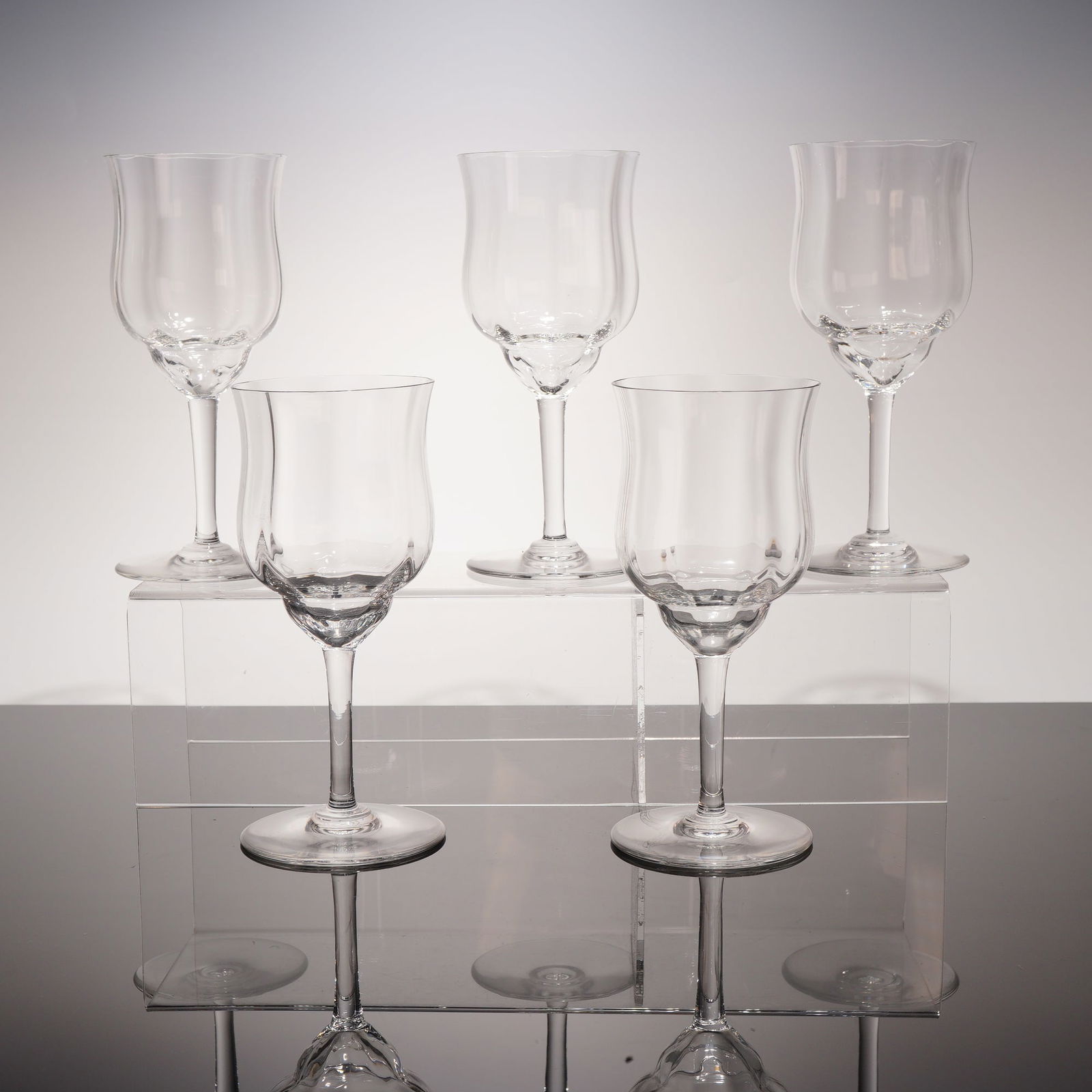 5pc Baccarat Crystal Capri Wine Glasses (1 of 4)