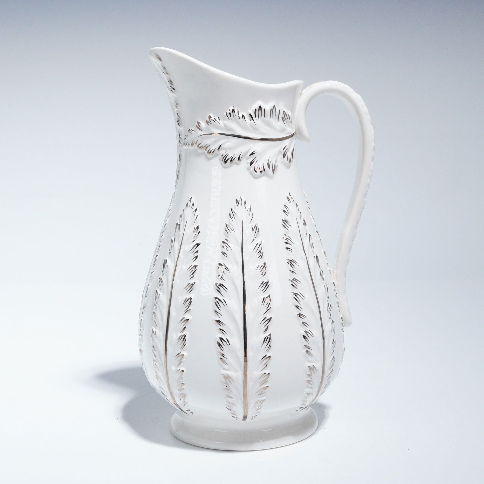 Wedgwood Royal Icing Pitcher with Silver Trim (1 of 4)