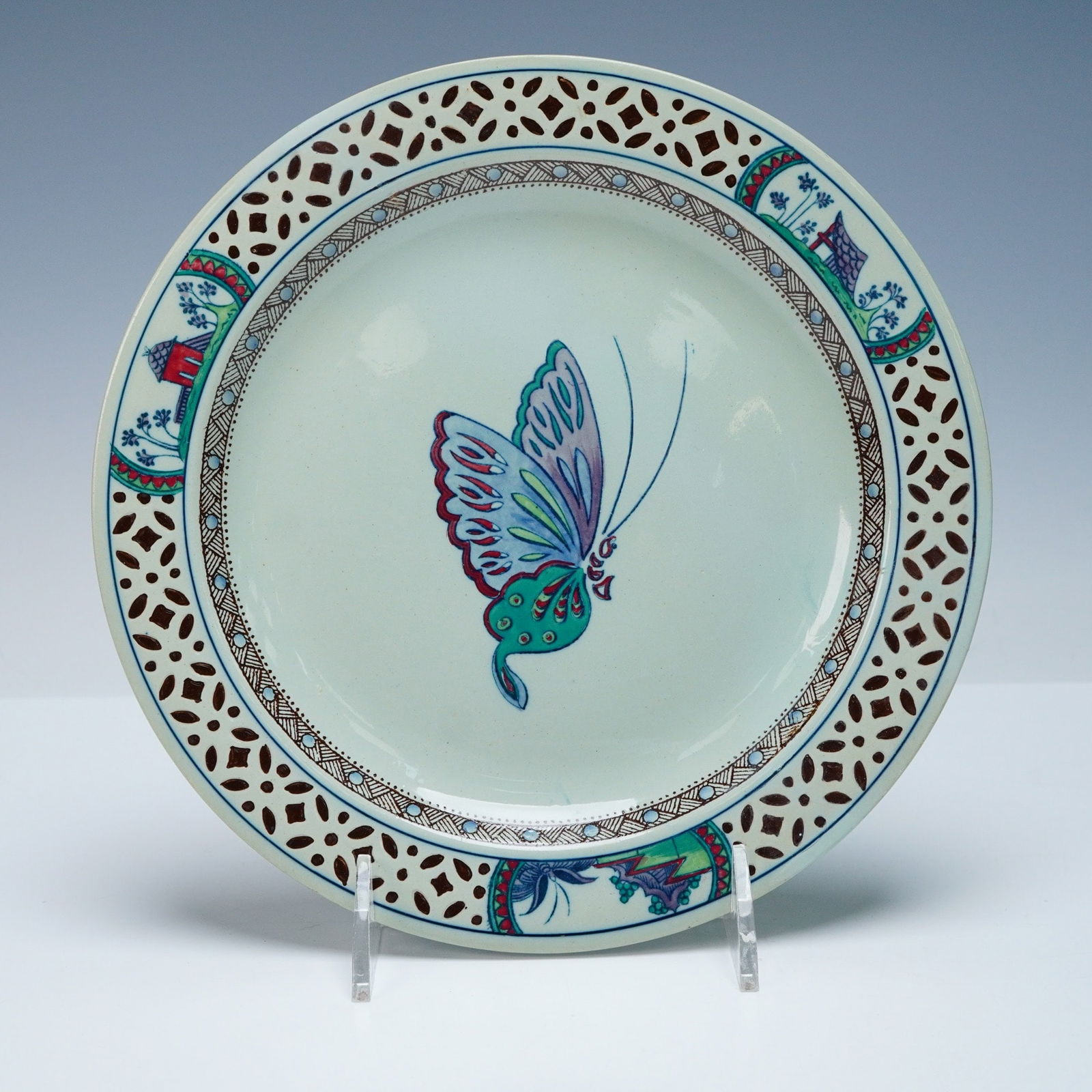 Wedgwood Etruria Earthenware Butterfly Plate (1 of 4)