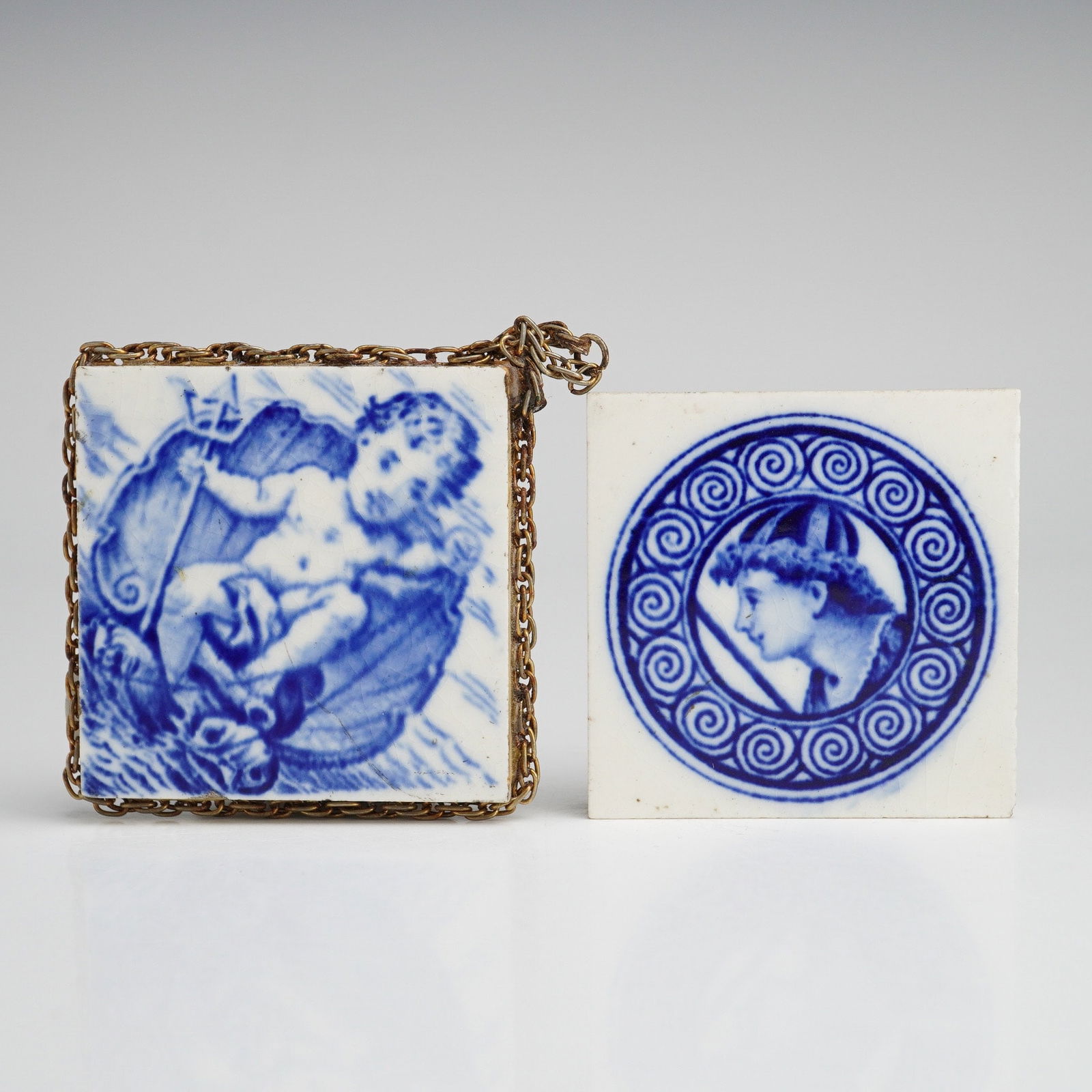 Two Josiah Wedgwood and Sons Etruria Tiles (1 of 3)