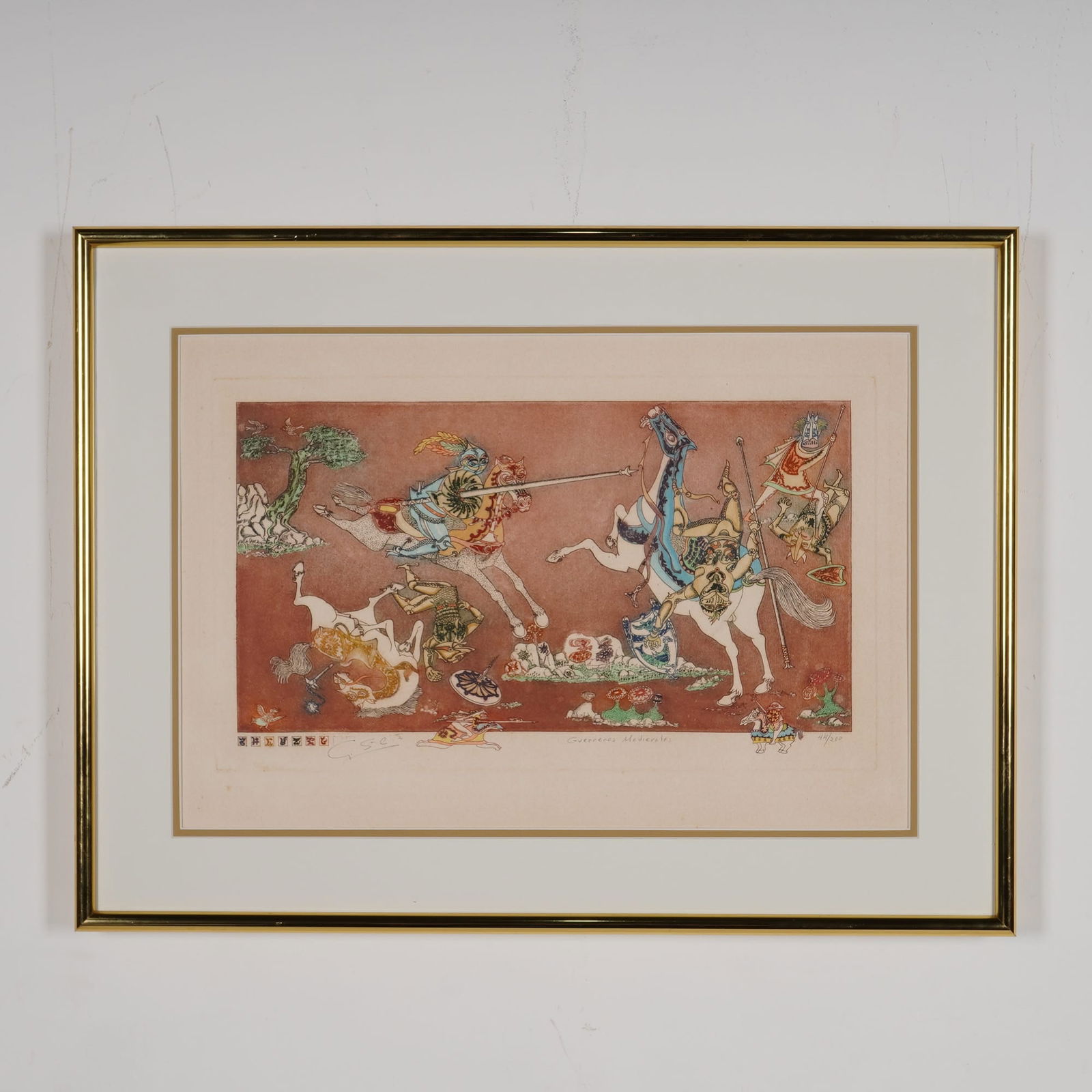 Guillermo Silva Santamaria (Colombian 1921-2007) Etching on Paper, Signed - 2